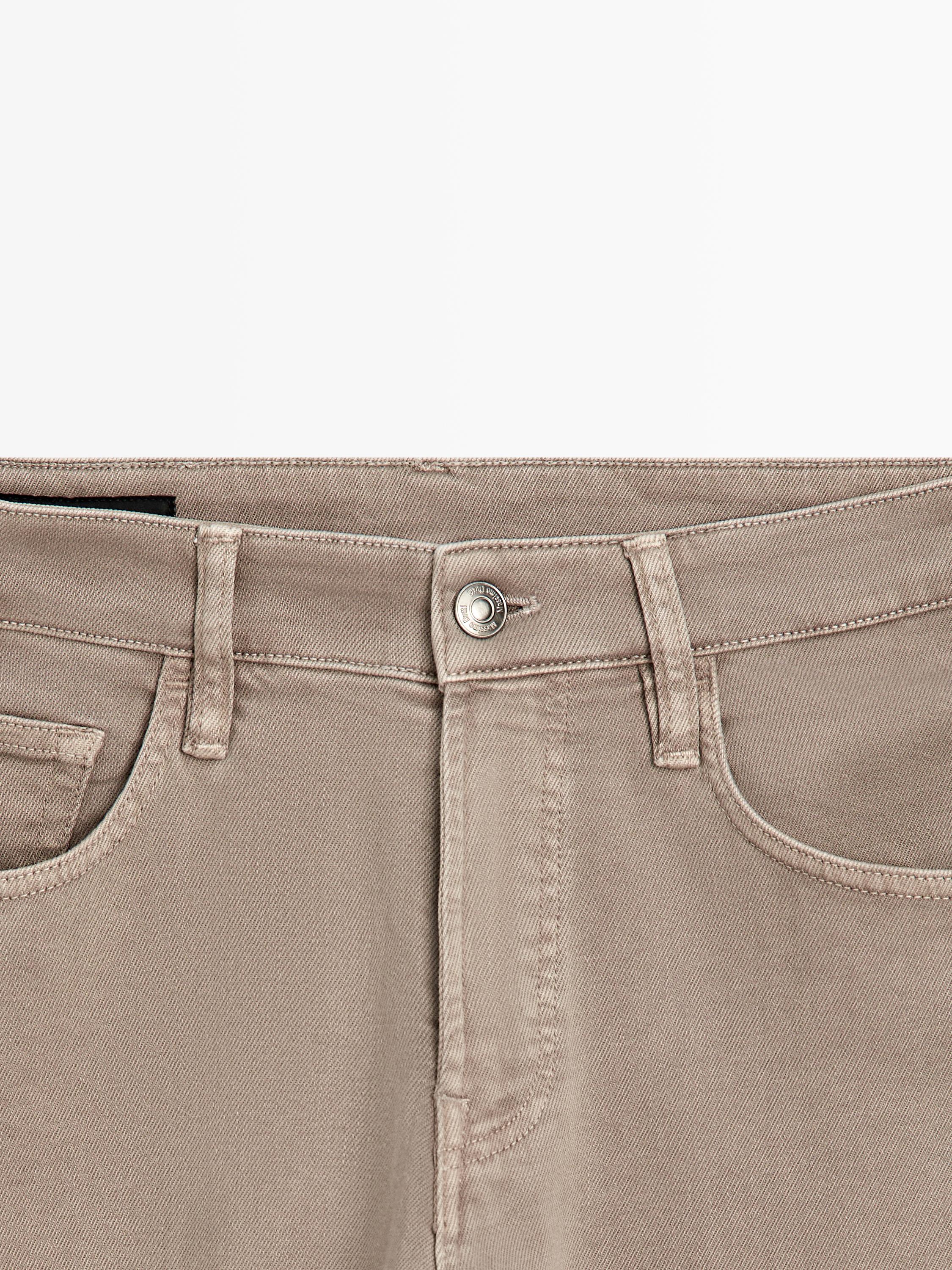 Tapered fit jeans — MINK