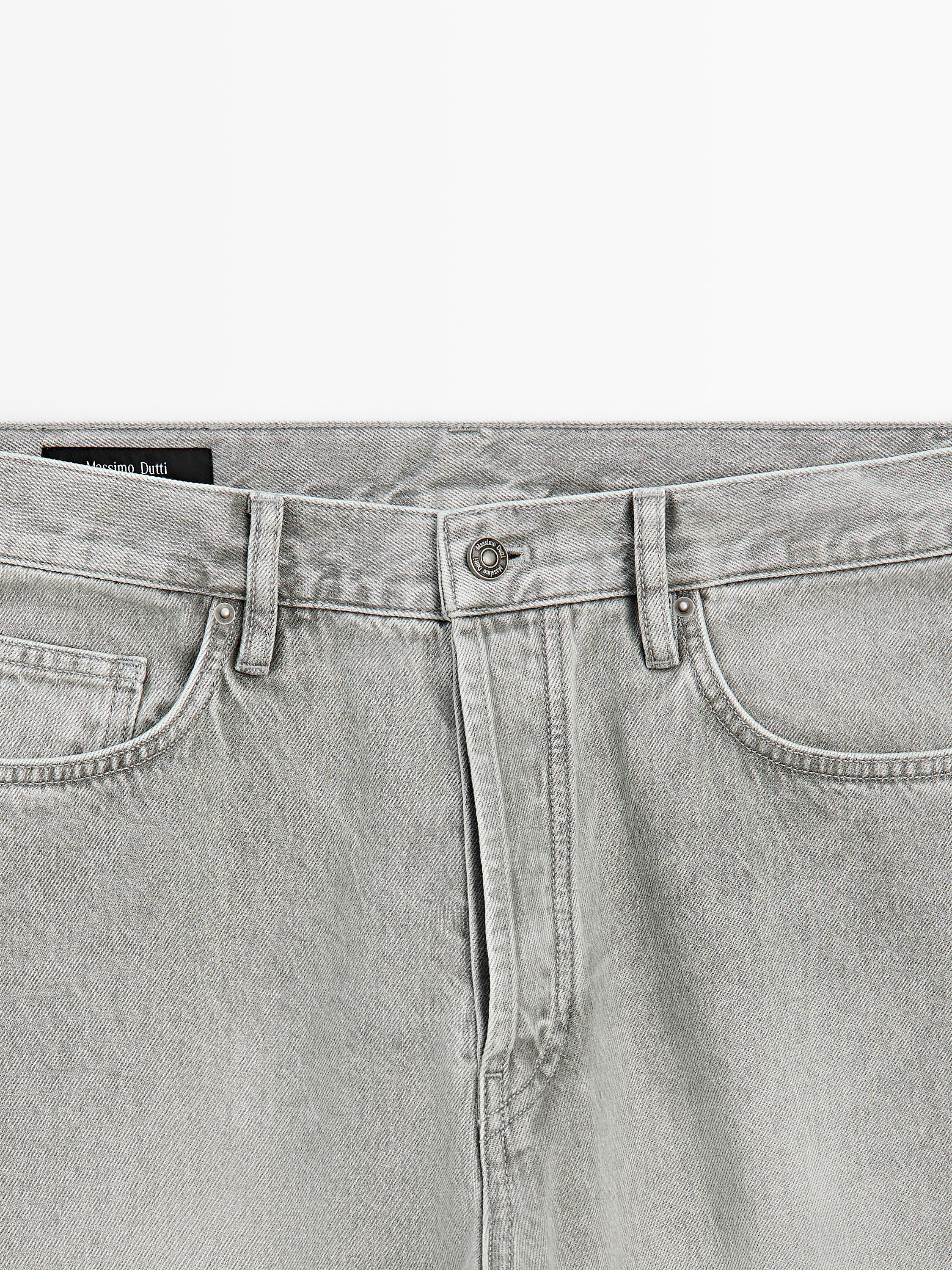 Straight-leg jeans — GREY