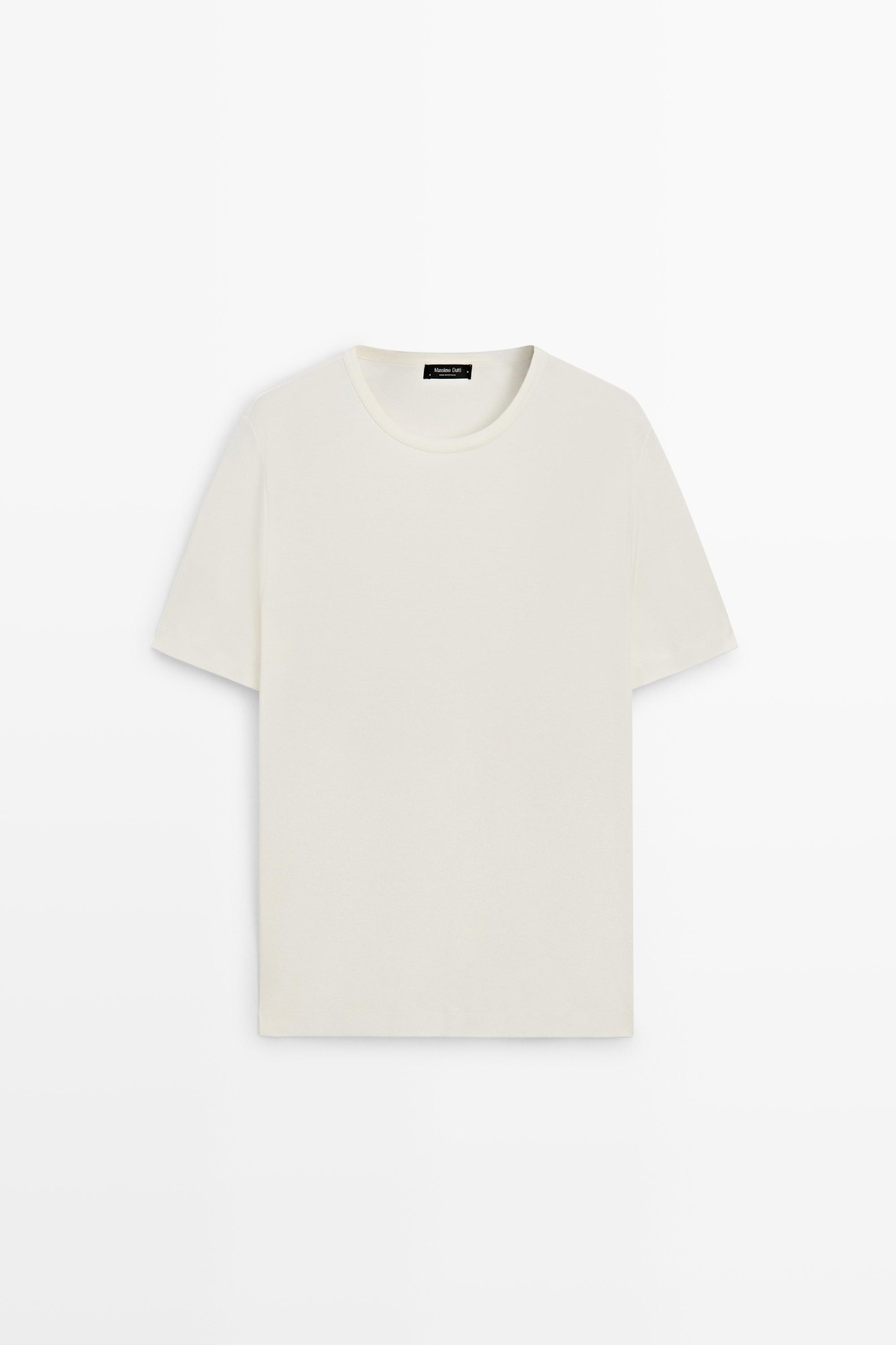 100% Cotton Short-Sleeve T-Shirt — Vanilla