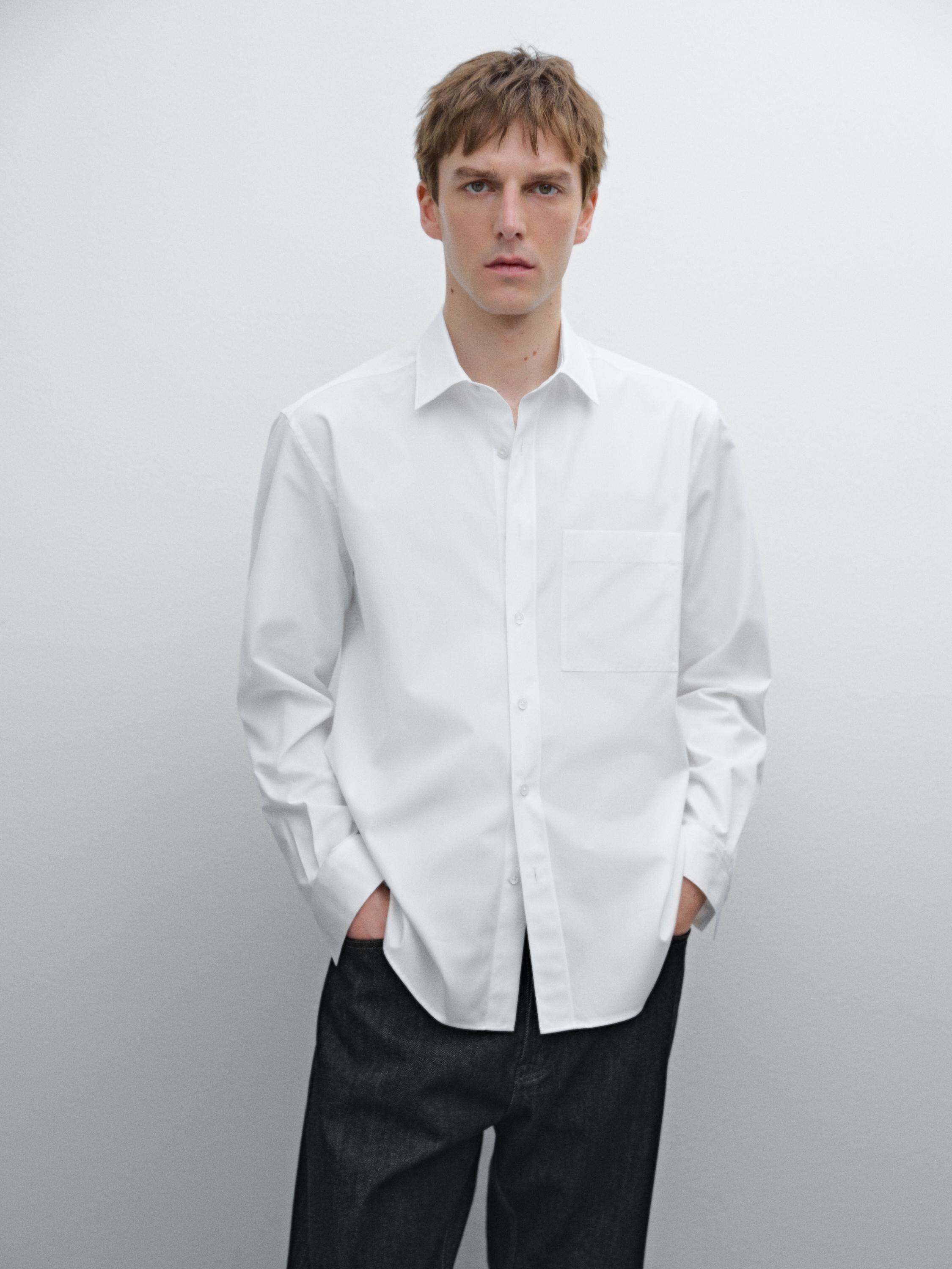 Camisa regular fit 100% algodón