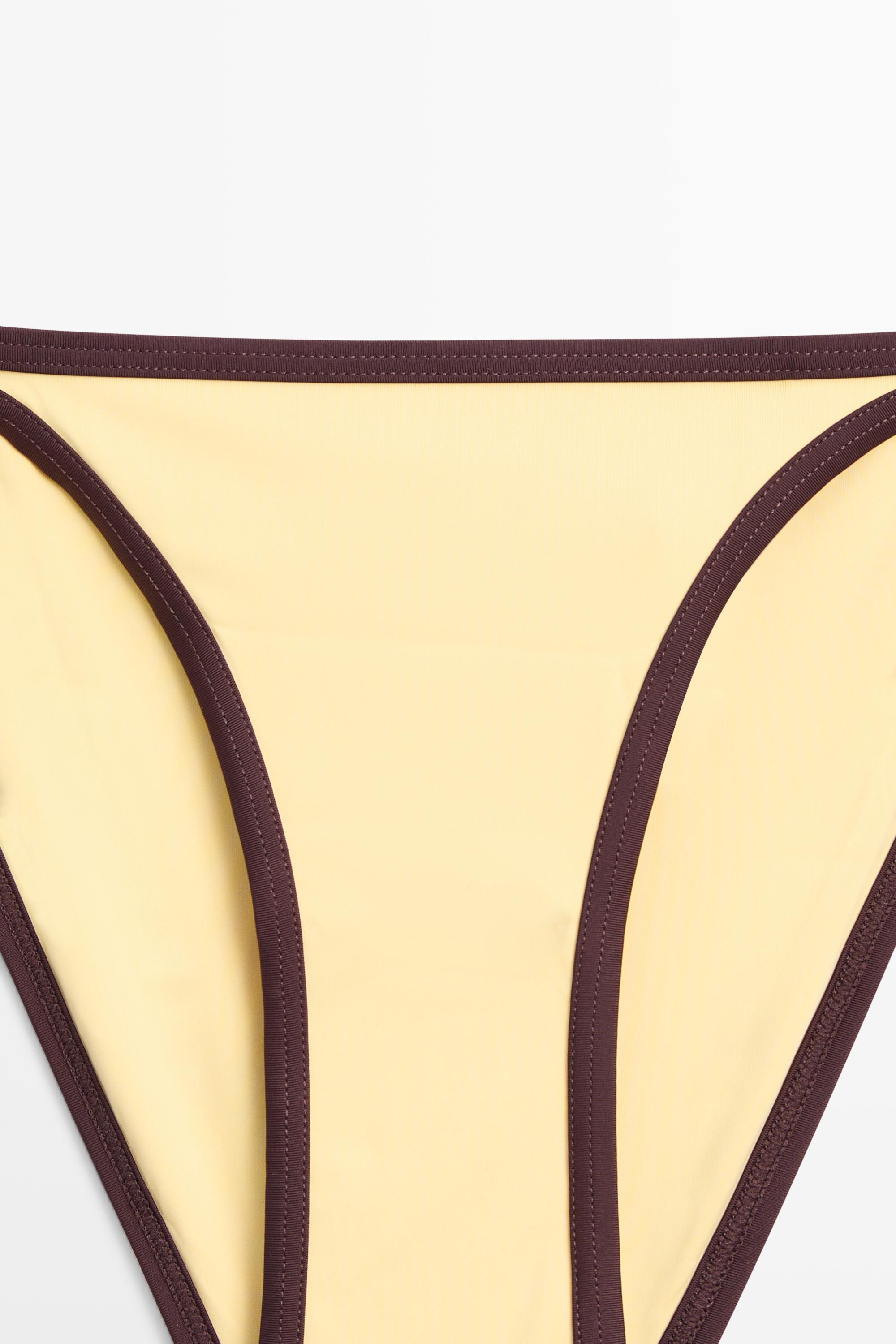 Contrast bikini bottoms — Vanilla