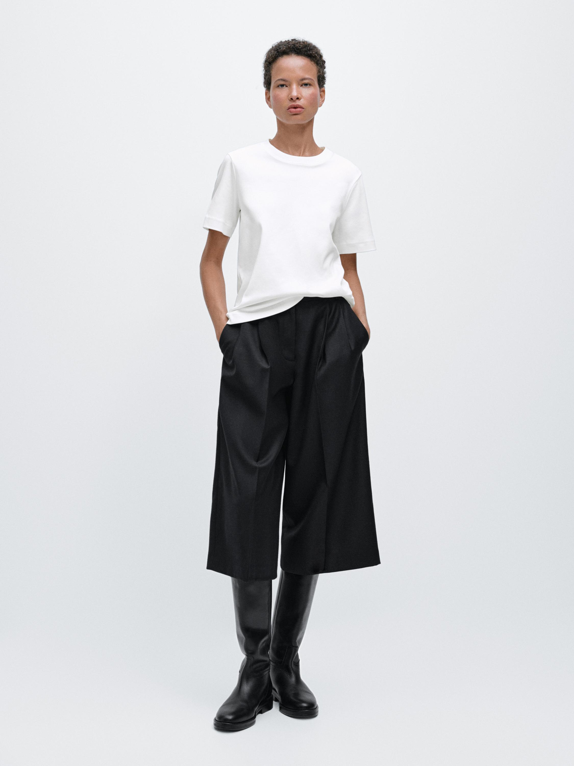 Short sleeve interlock T-shirt — Off white