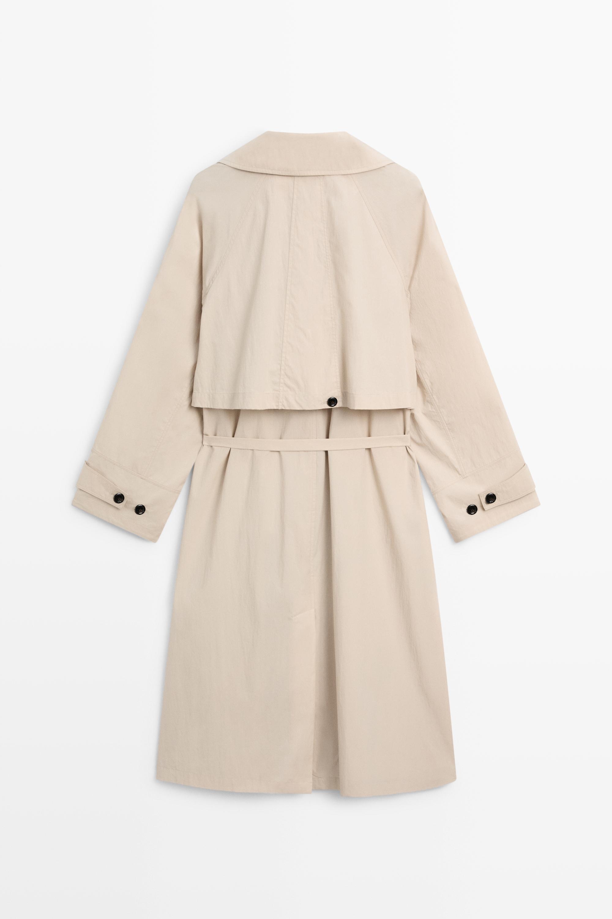 Long flowing trench coat — Beige