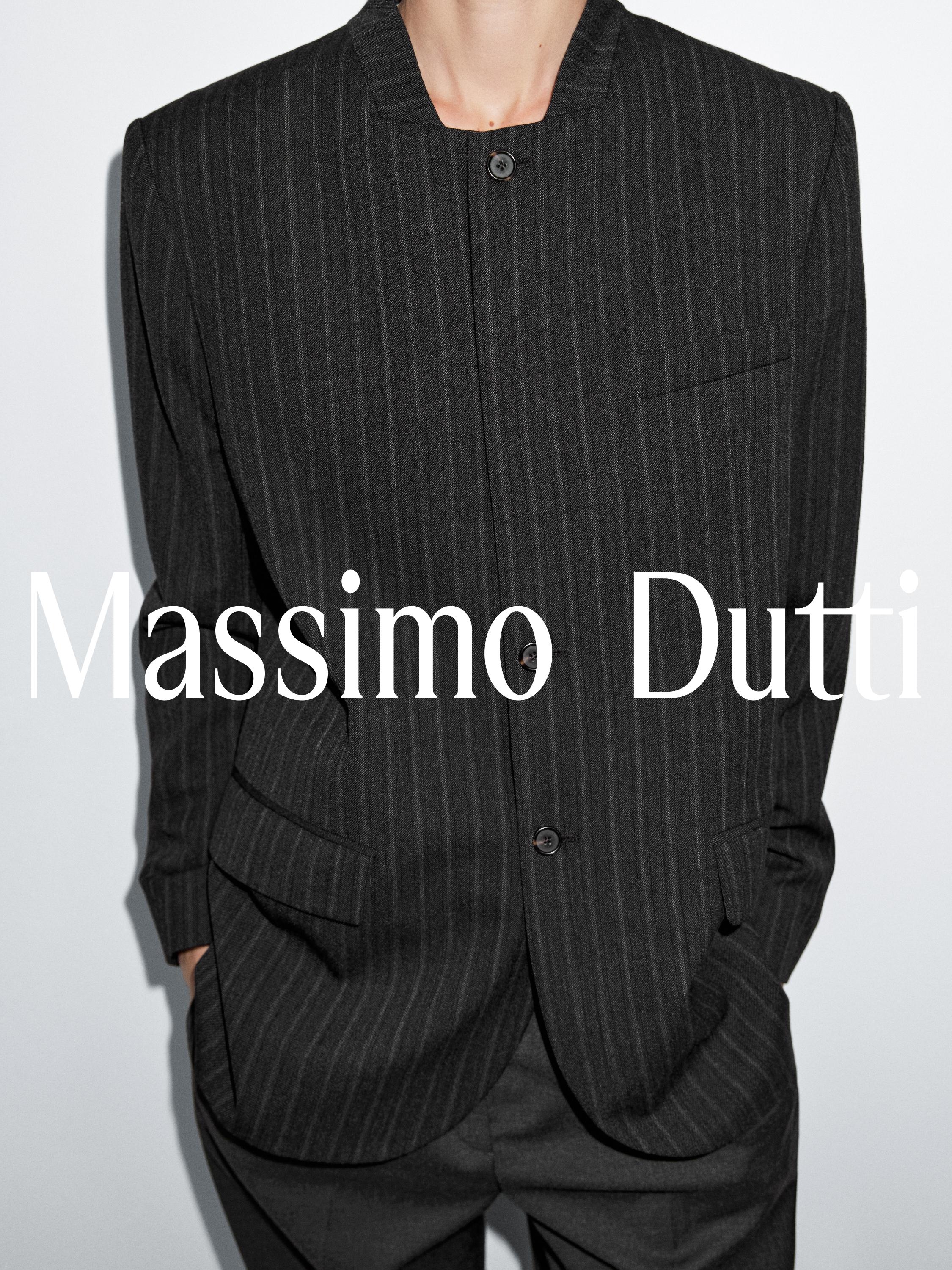 100% wool striped blazer with collar detail