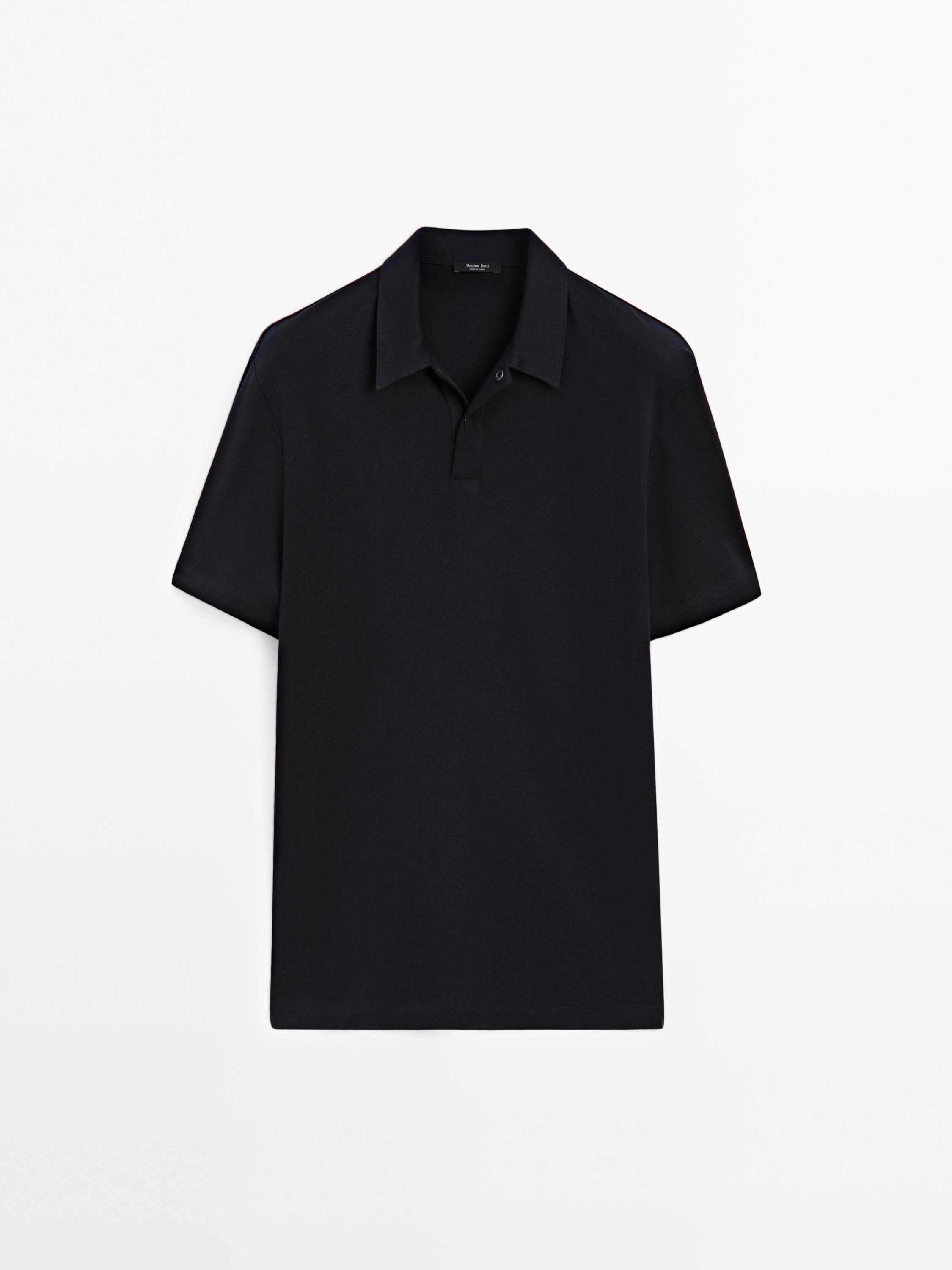Short sleeve polo snap placket