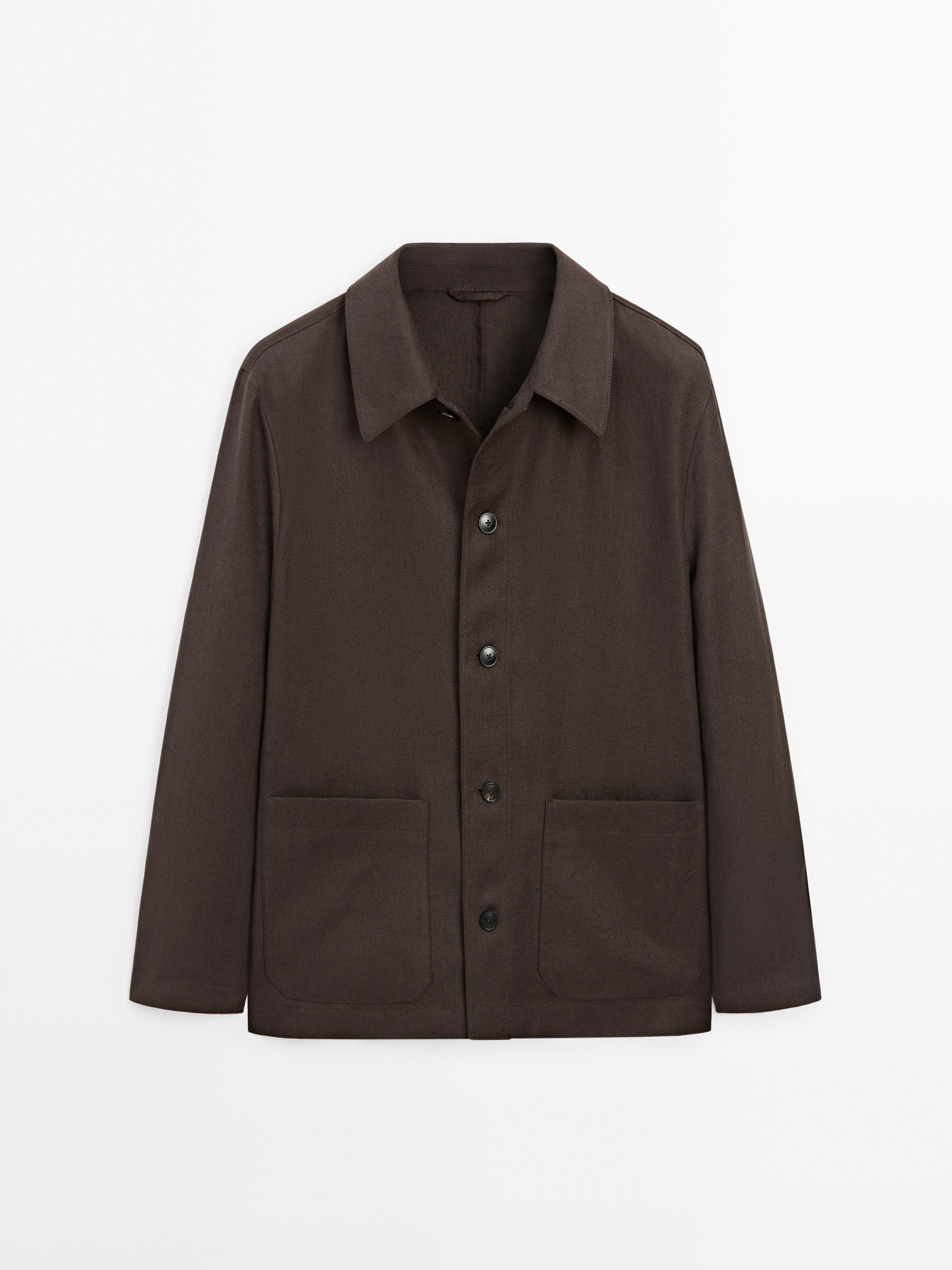 100% linen overshirt