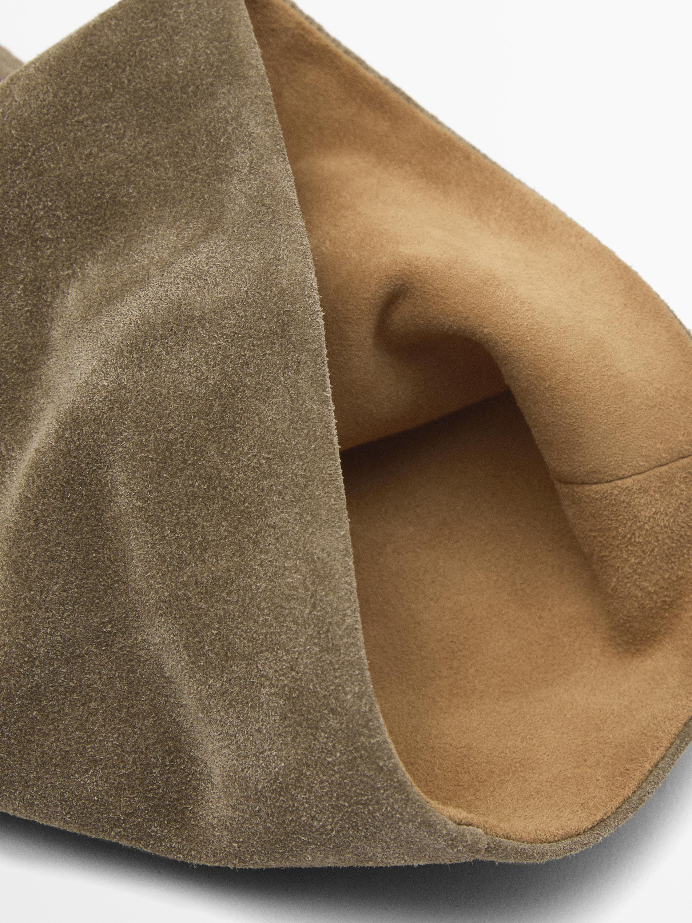 Absatz-Stiefel aus Rauleder