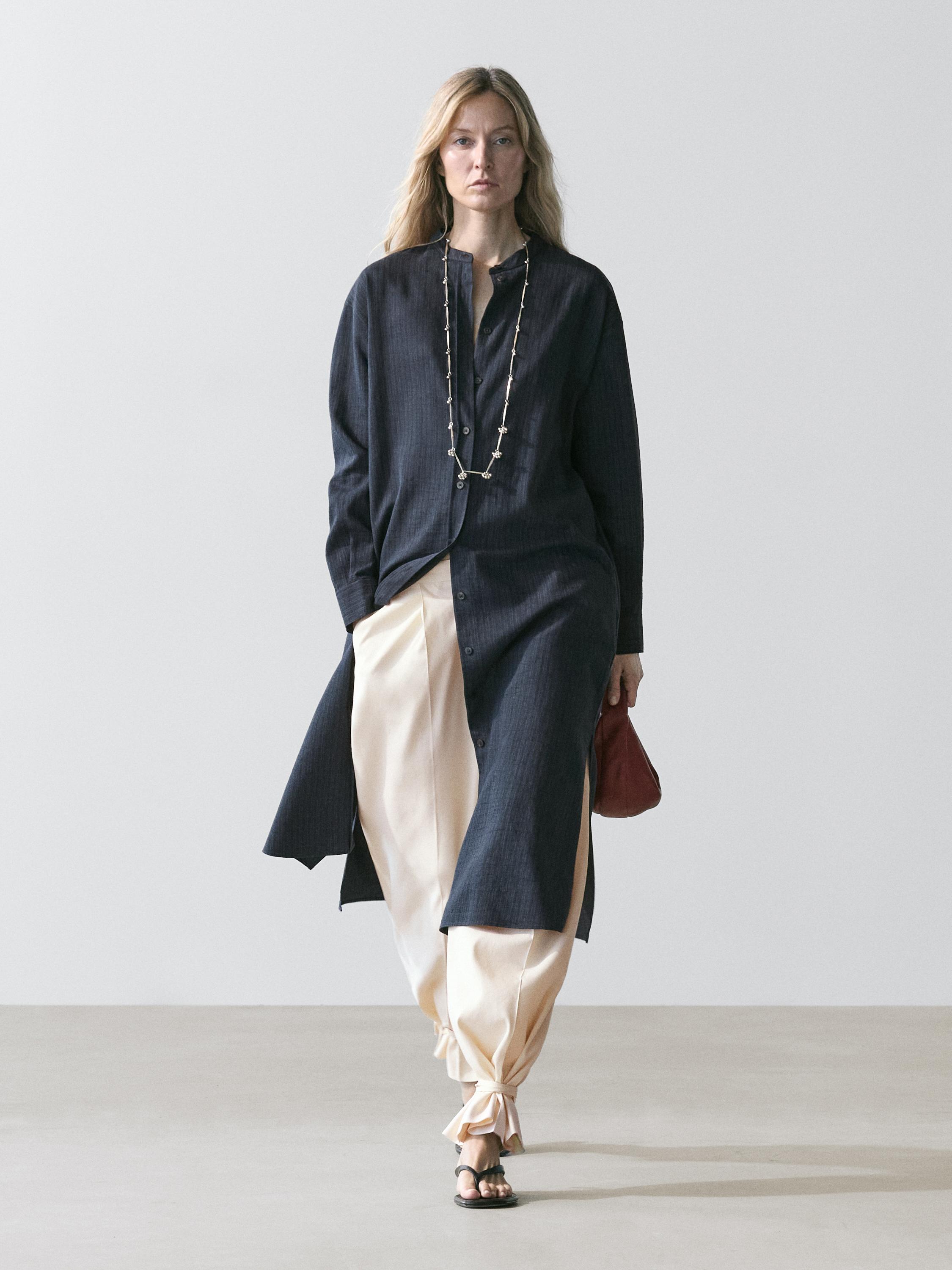 Fustan treçerekësh me rripa