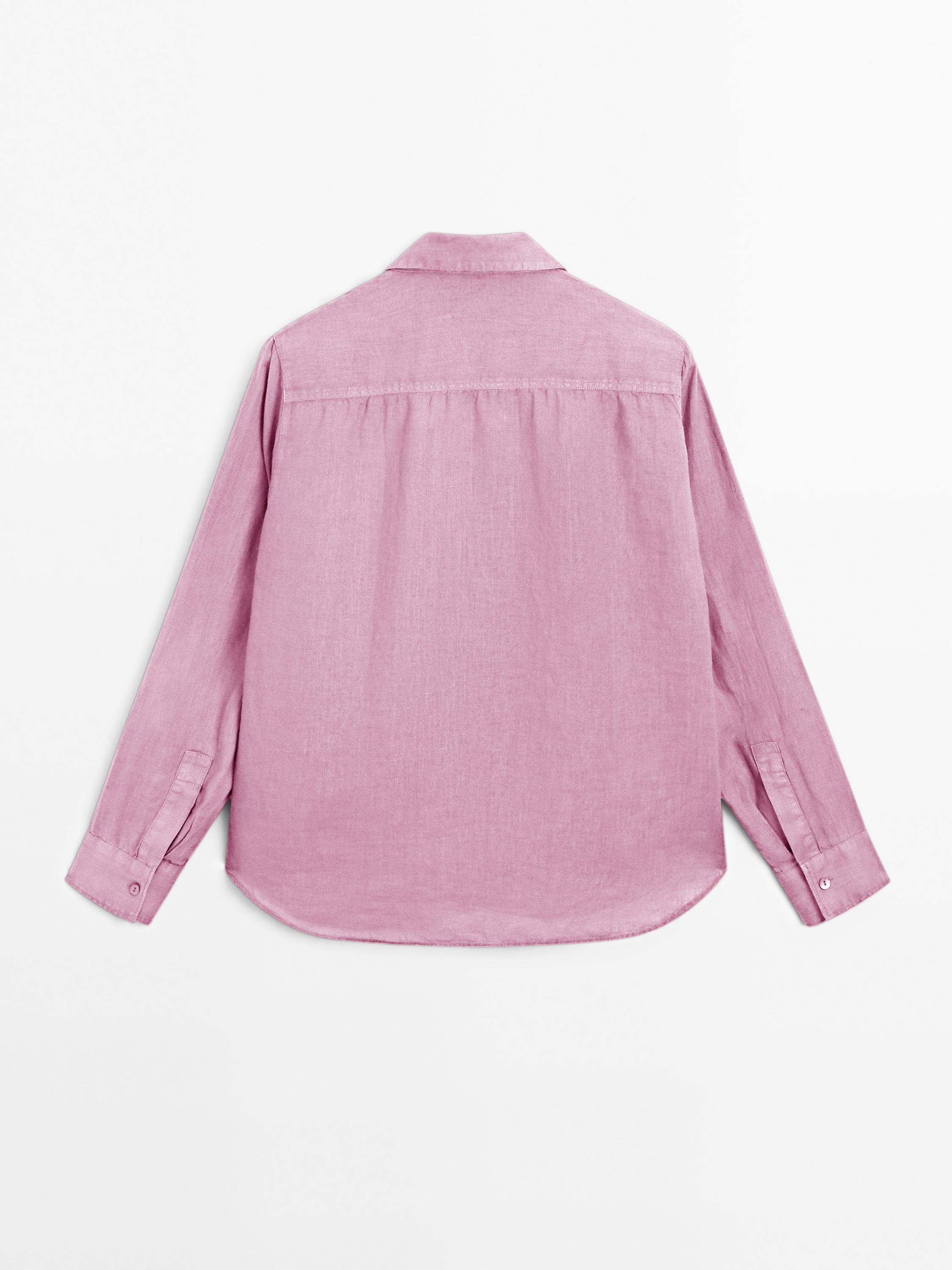 Flowing 100% linen shirt