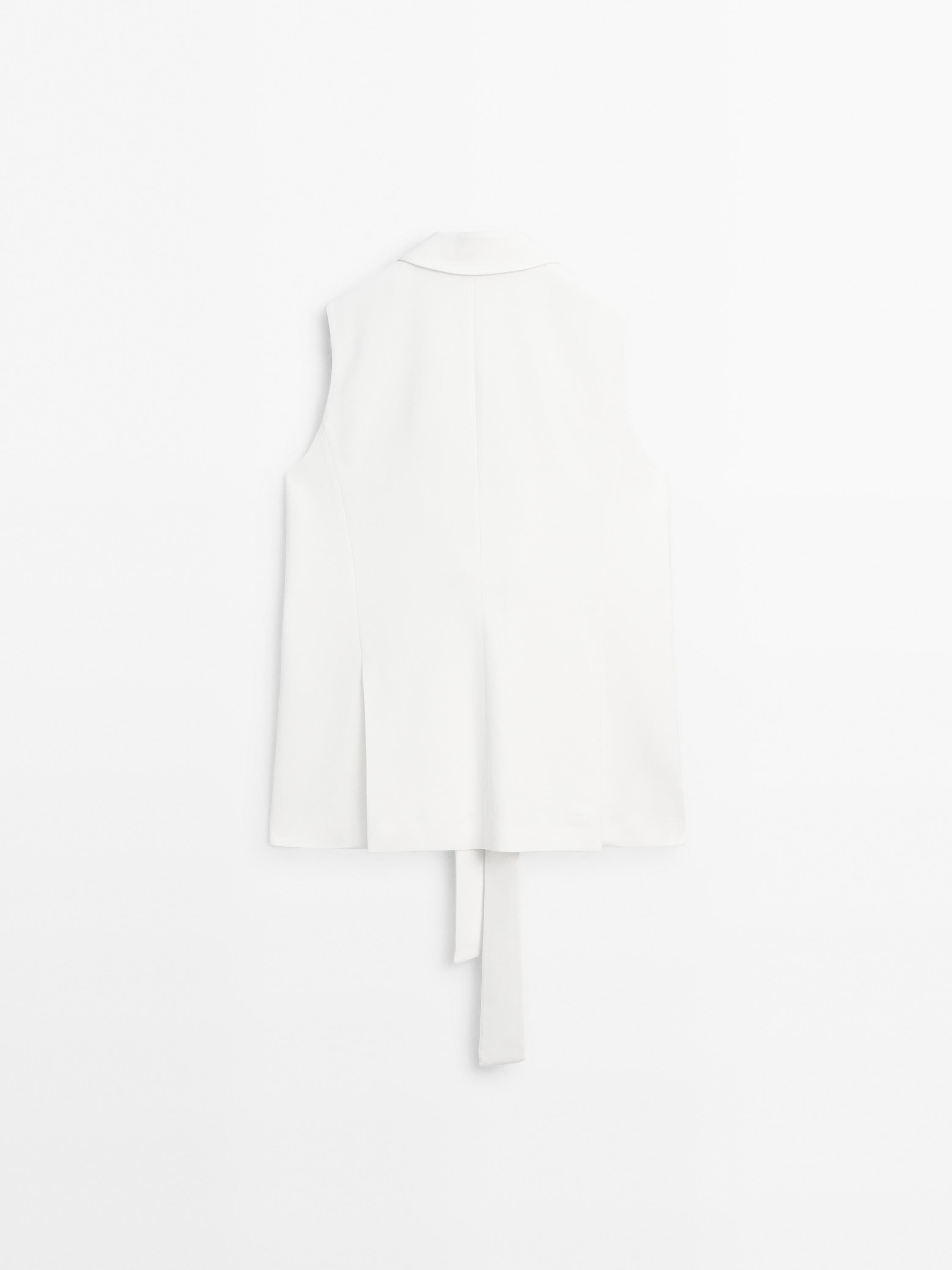 Smart waistcoat with bow detail - STUDIO