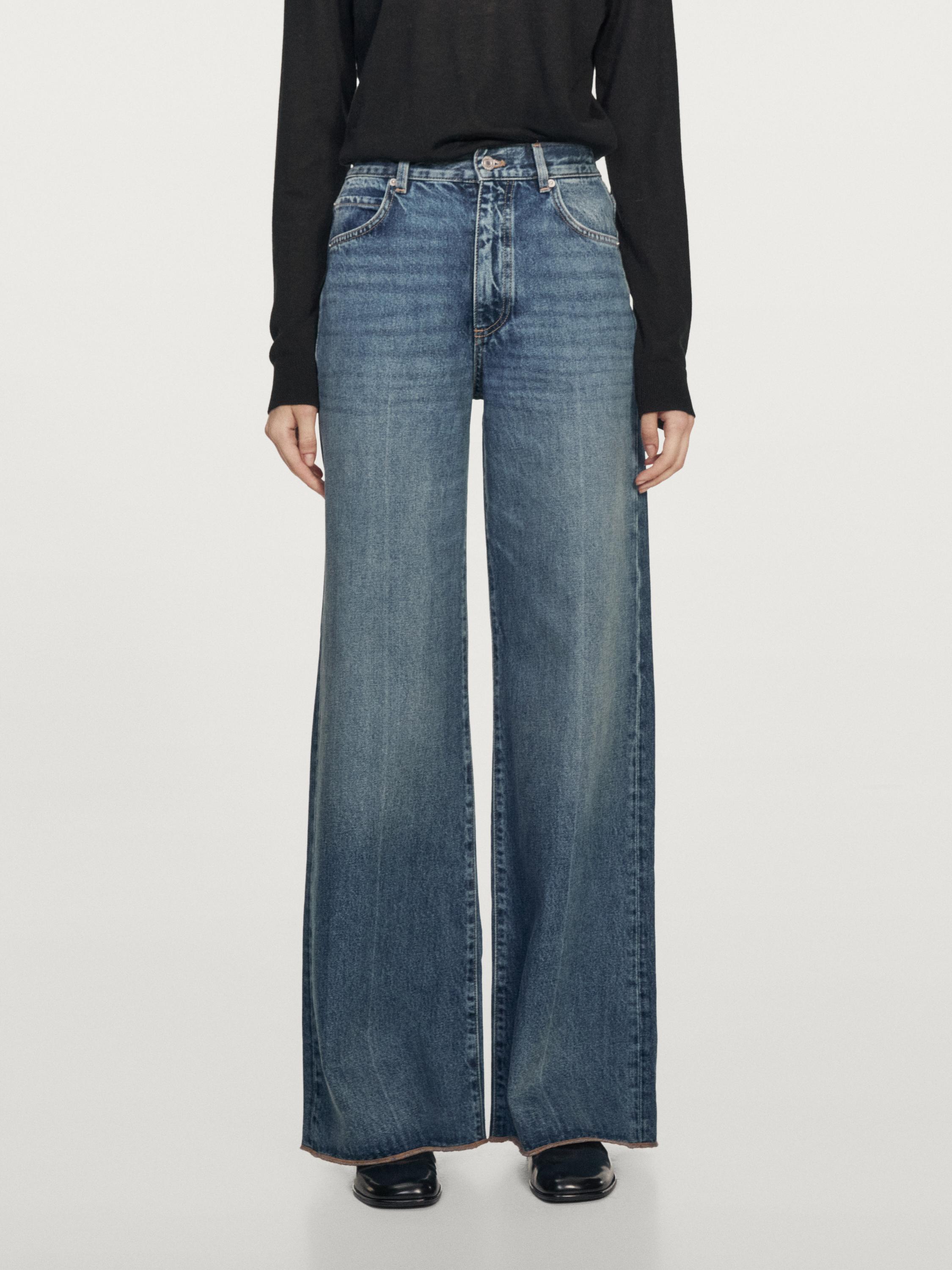 Jeans palazzo tiro alto