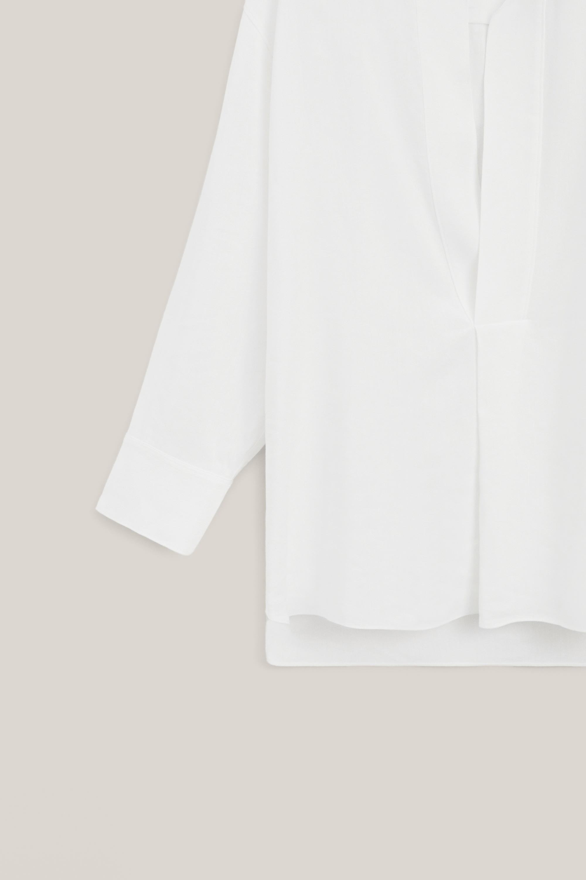 Flowing linen blend shirt - LIMITED EDITION — WHITE