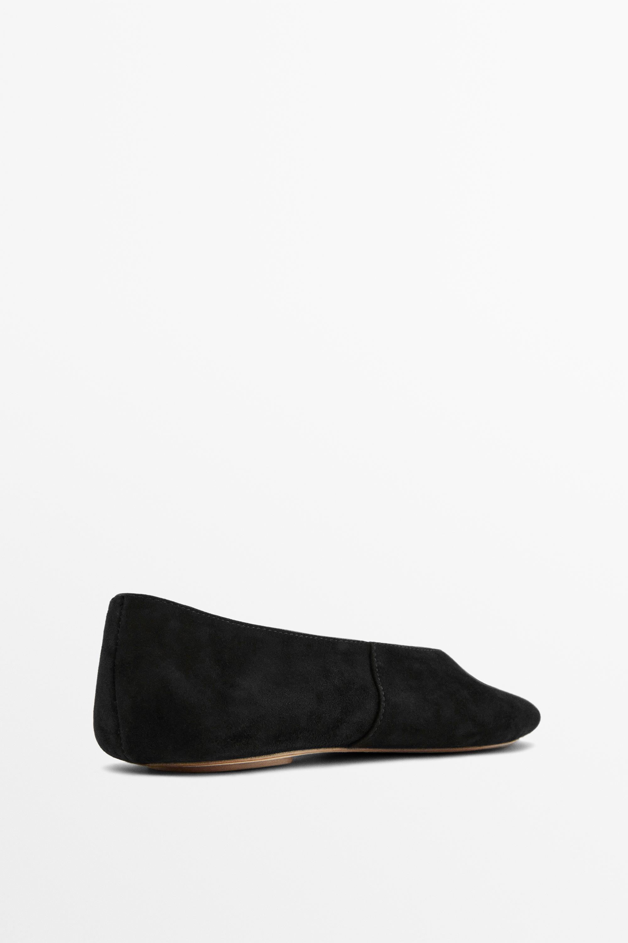 Soft leather ballet flats - Limited Edition — BLACK