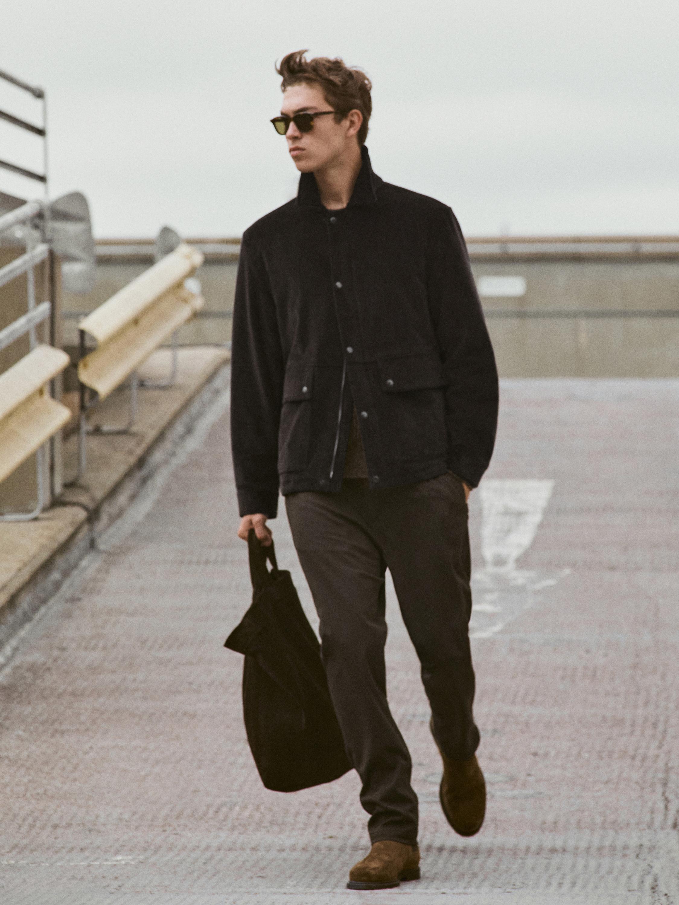 Corduroy jacket with pockets