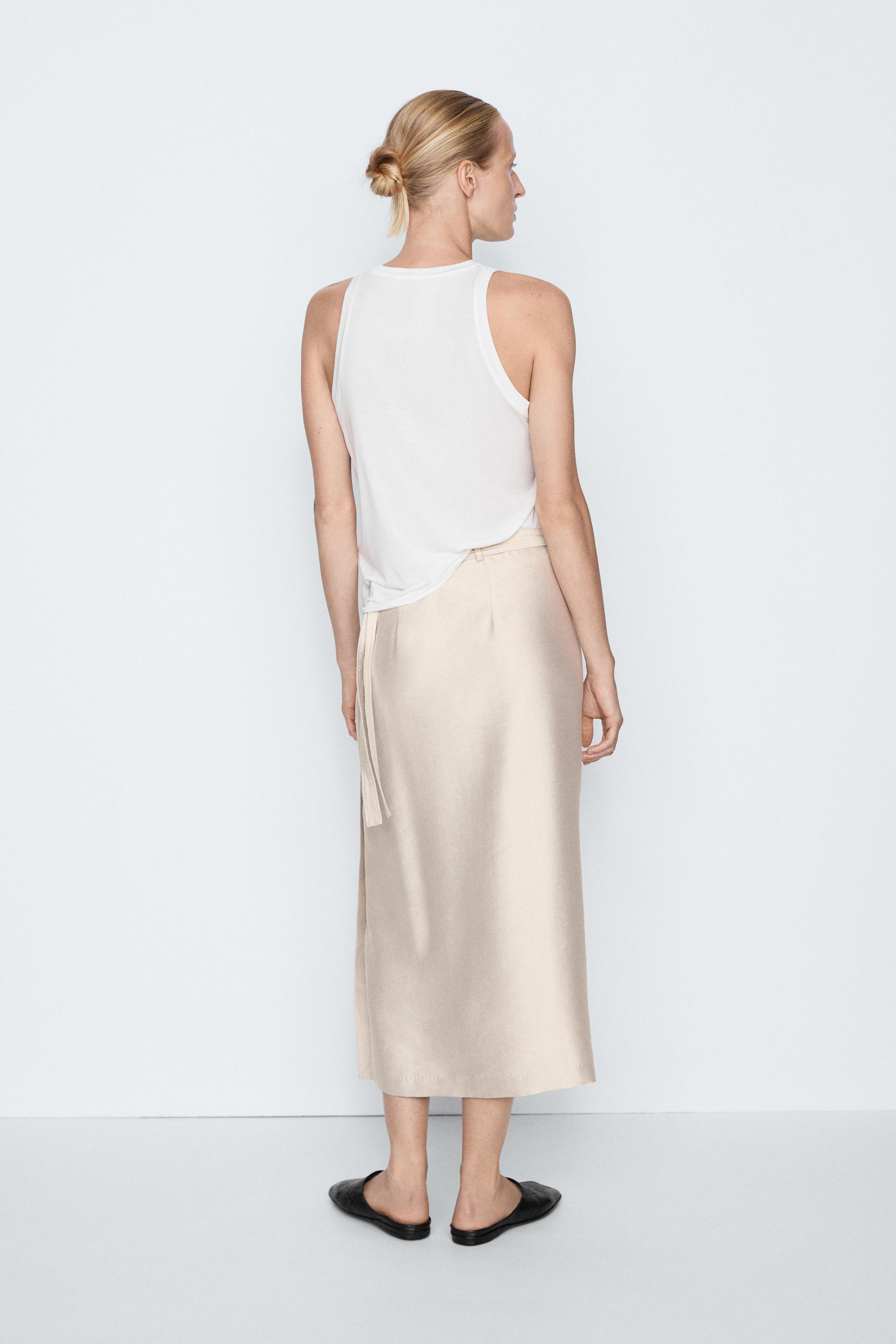 Silk blend sleeveless top - STUDIO — CREAM