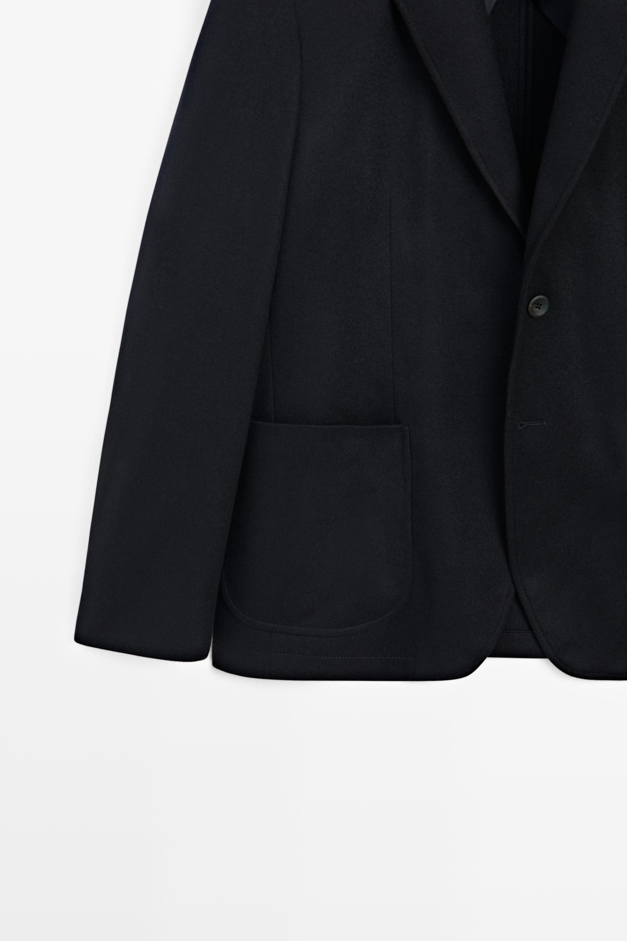 100% wool total look blazer — NAVY BLUE