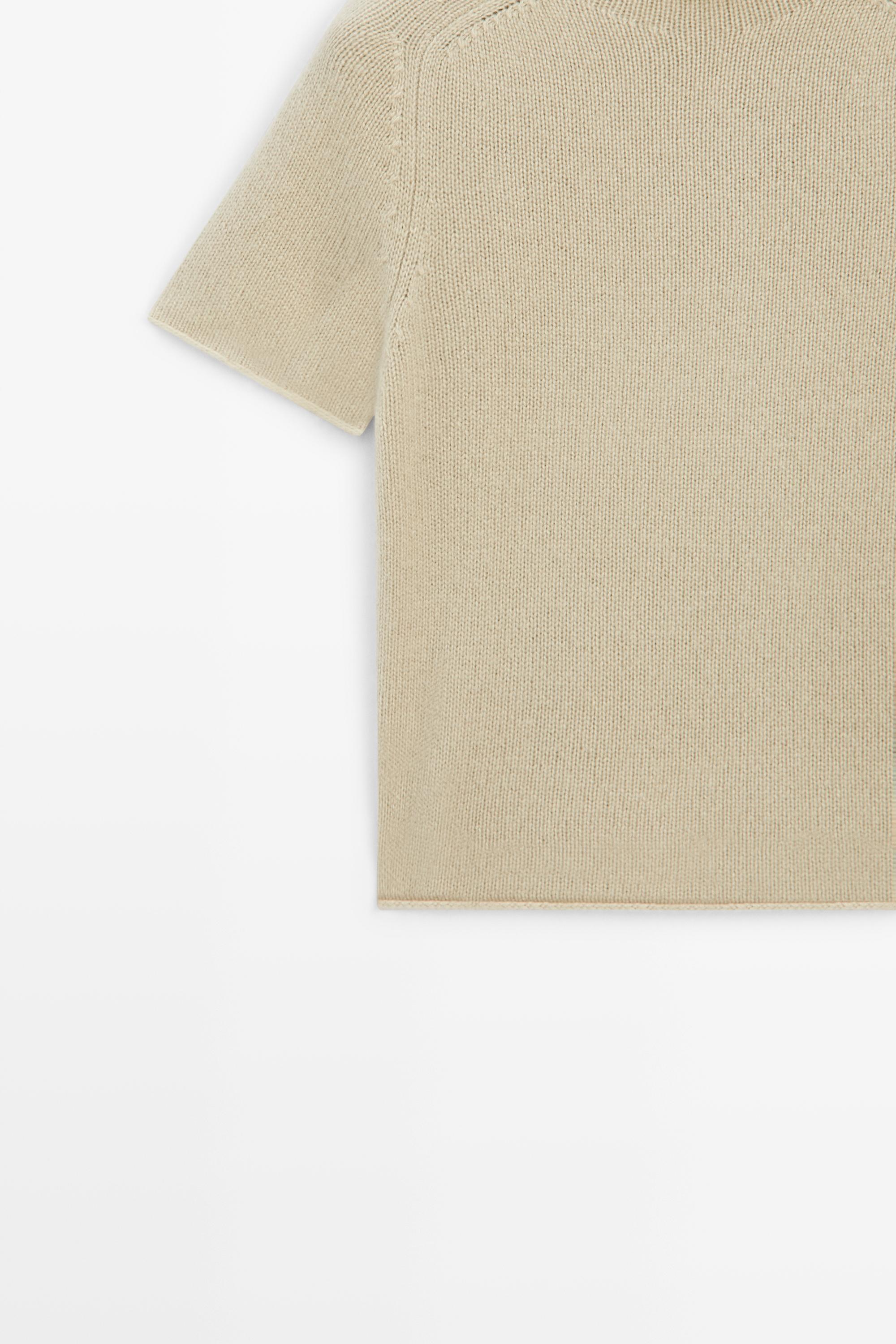 100% Cashmere Mock Turtleneck Sweater — MINK