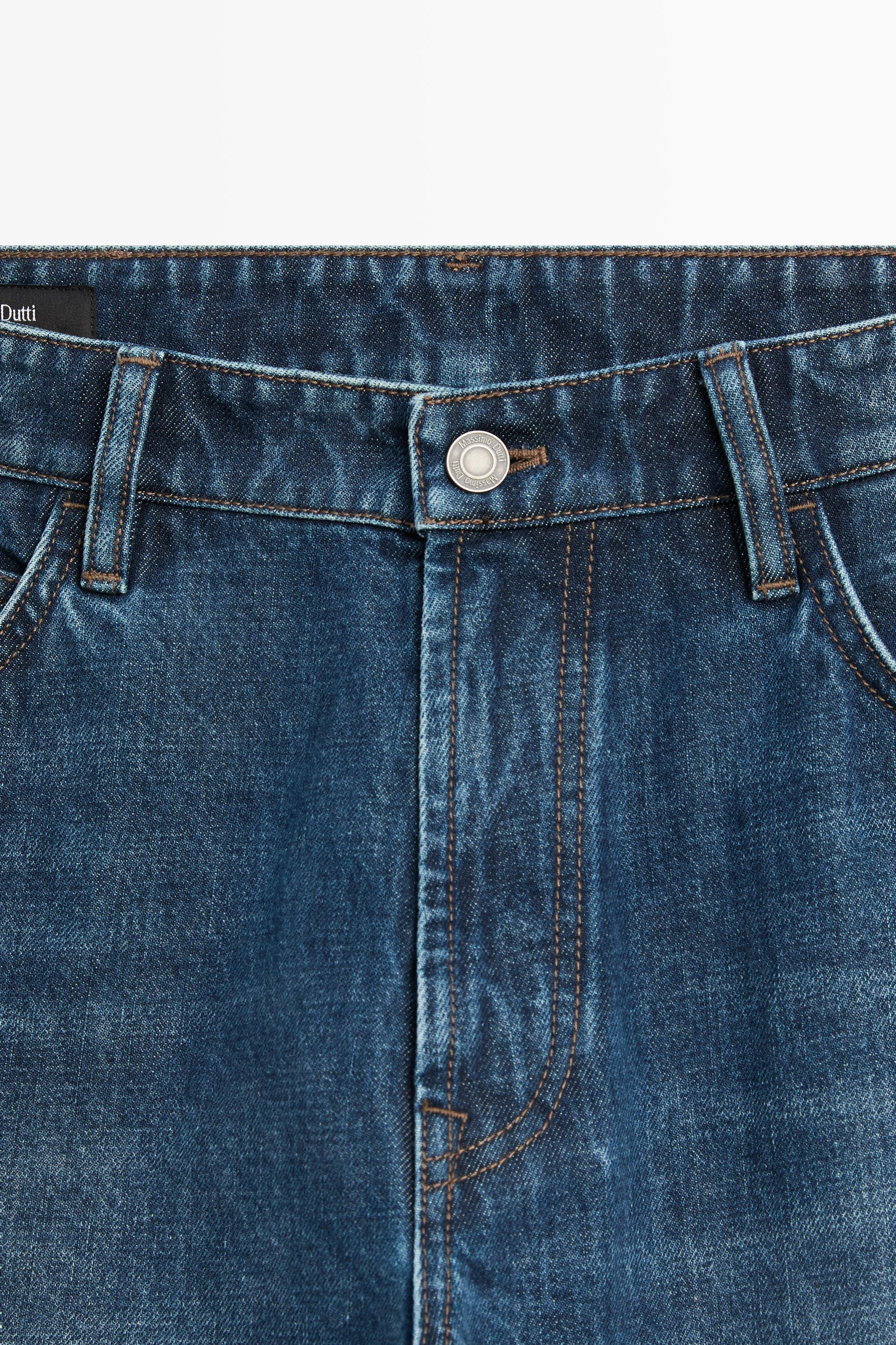 Tapered fit jeans — DARK BLUE