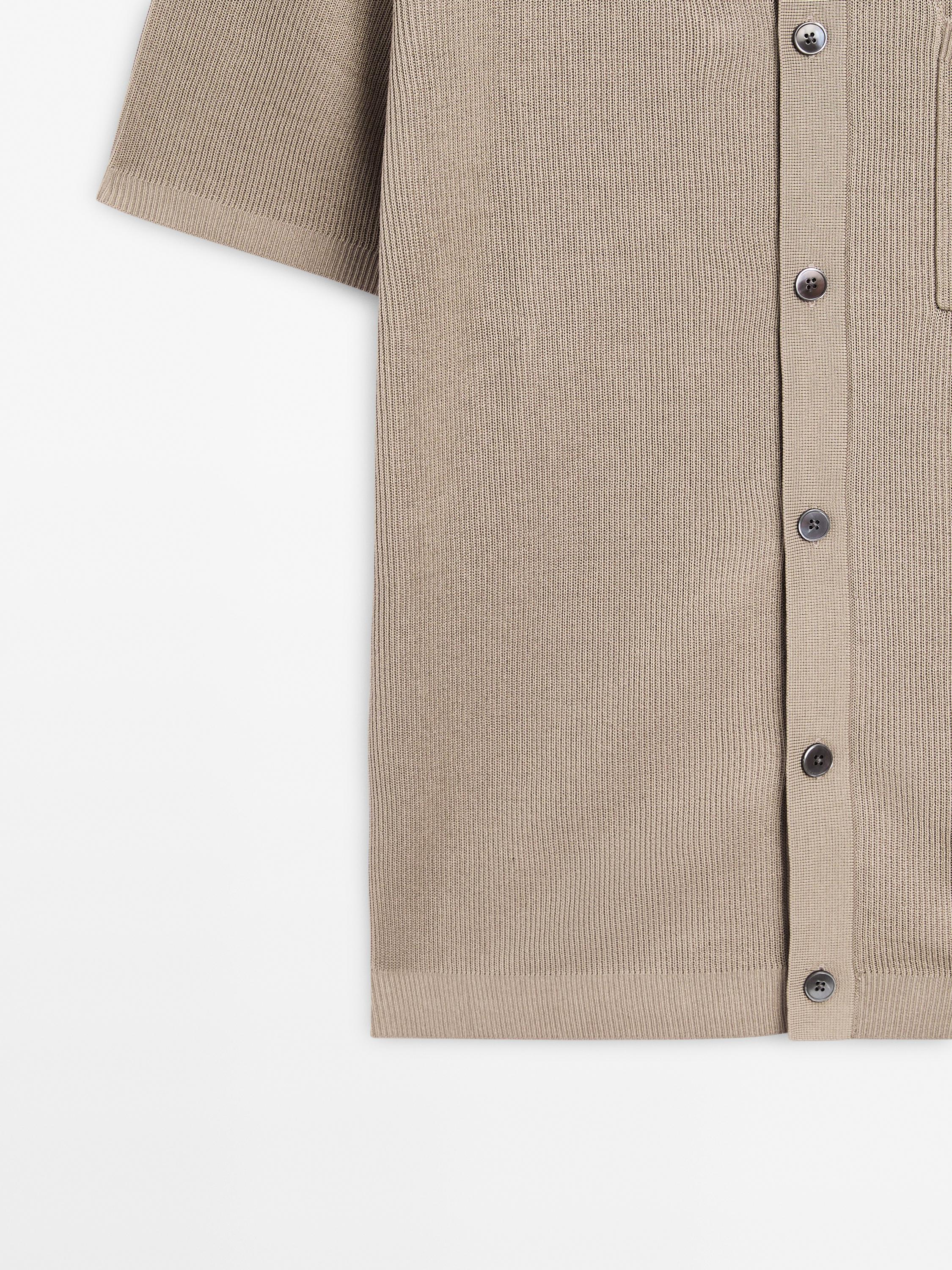 100% mercerised cotton overshirt