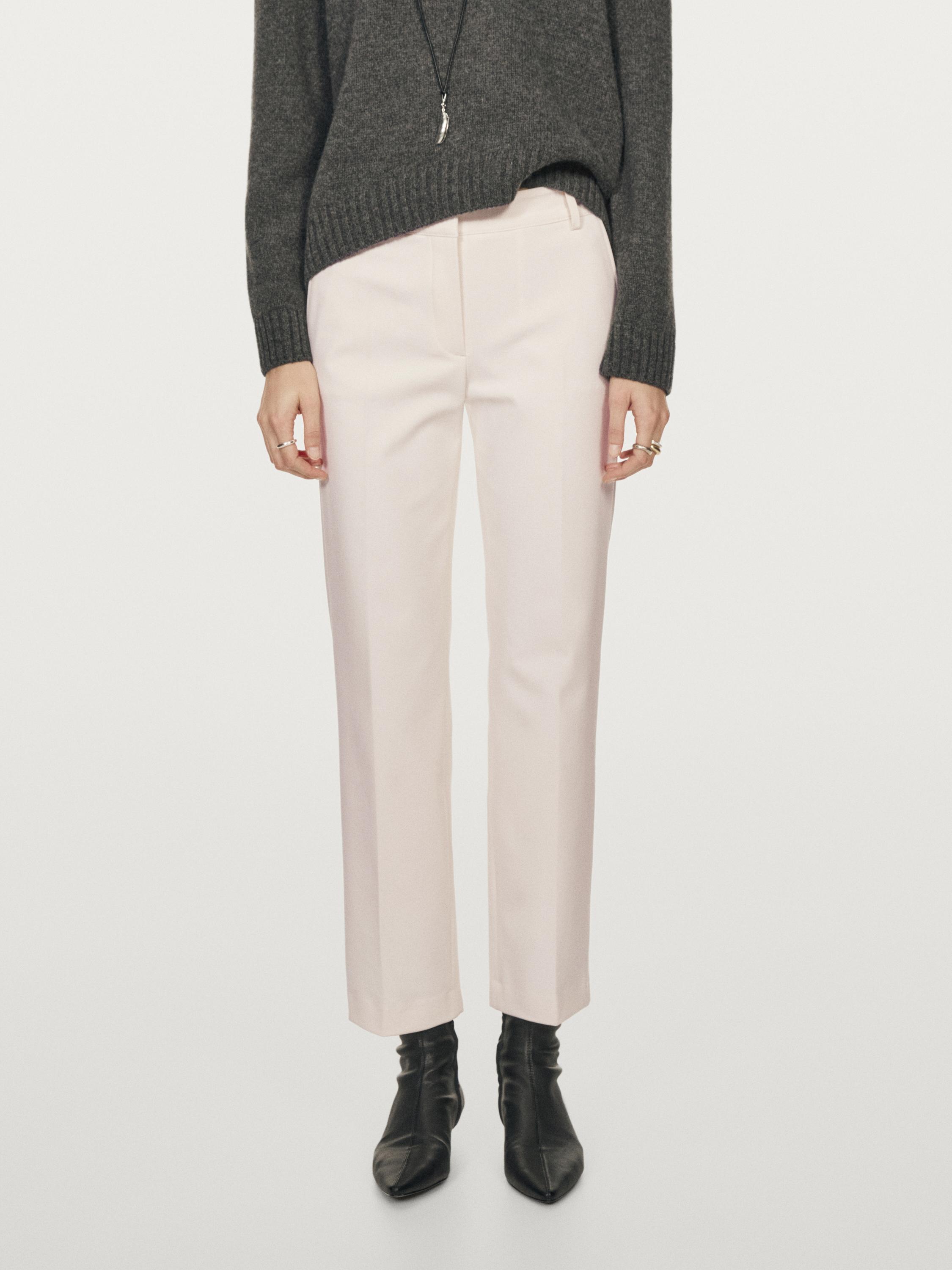 直筒科技布料長褲