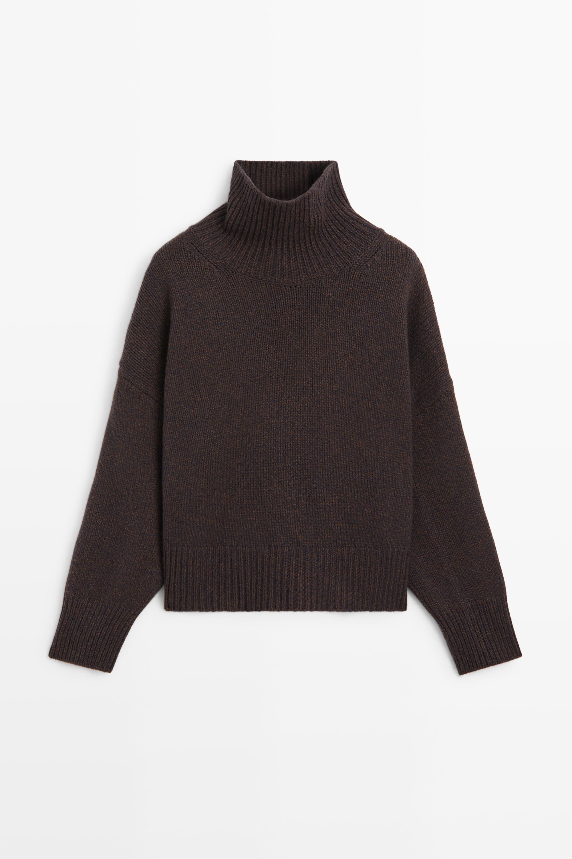 100% wool oversize knit sweater