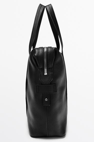 Nappa leather carry-on bag — BLACK 2