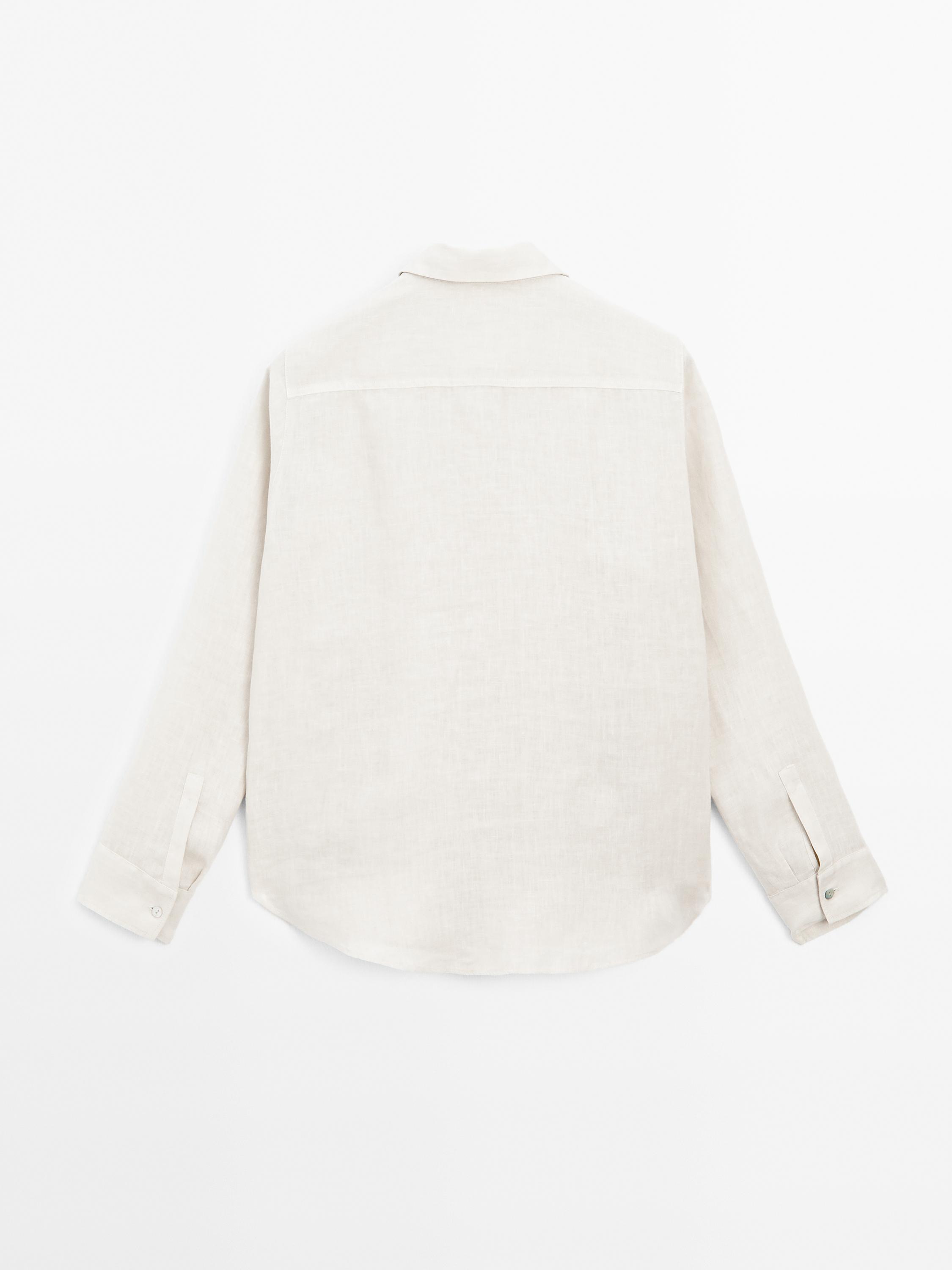Flowing 100% linen shirt