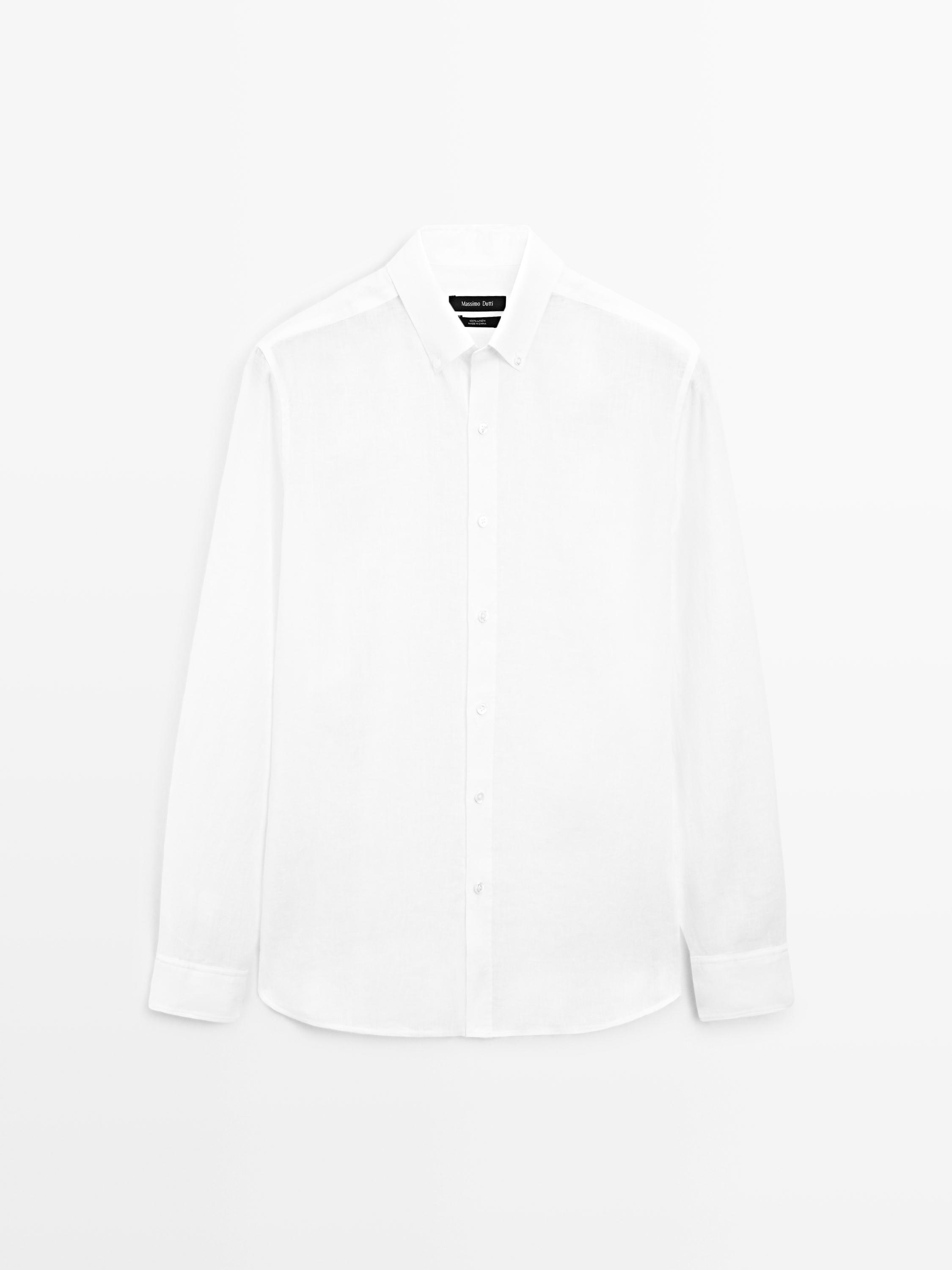 Chemise regular fit 100 % lin