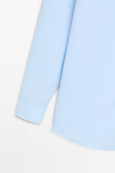 100% cotton poplin shirt — SKY BLUE 7