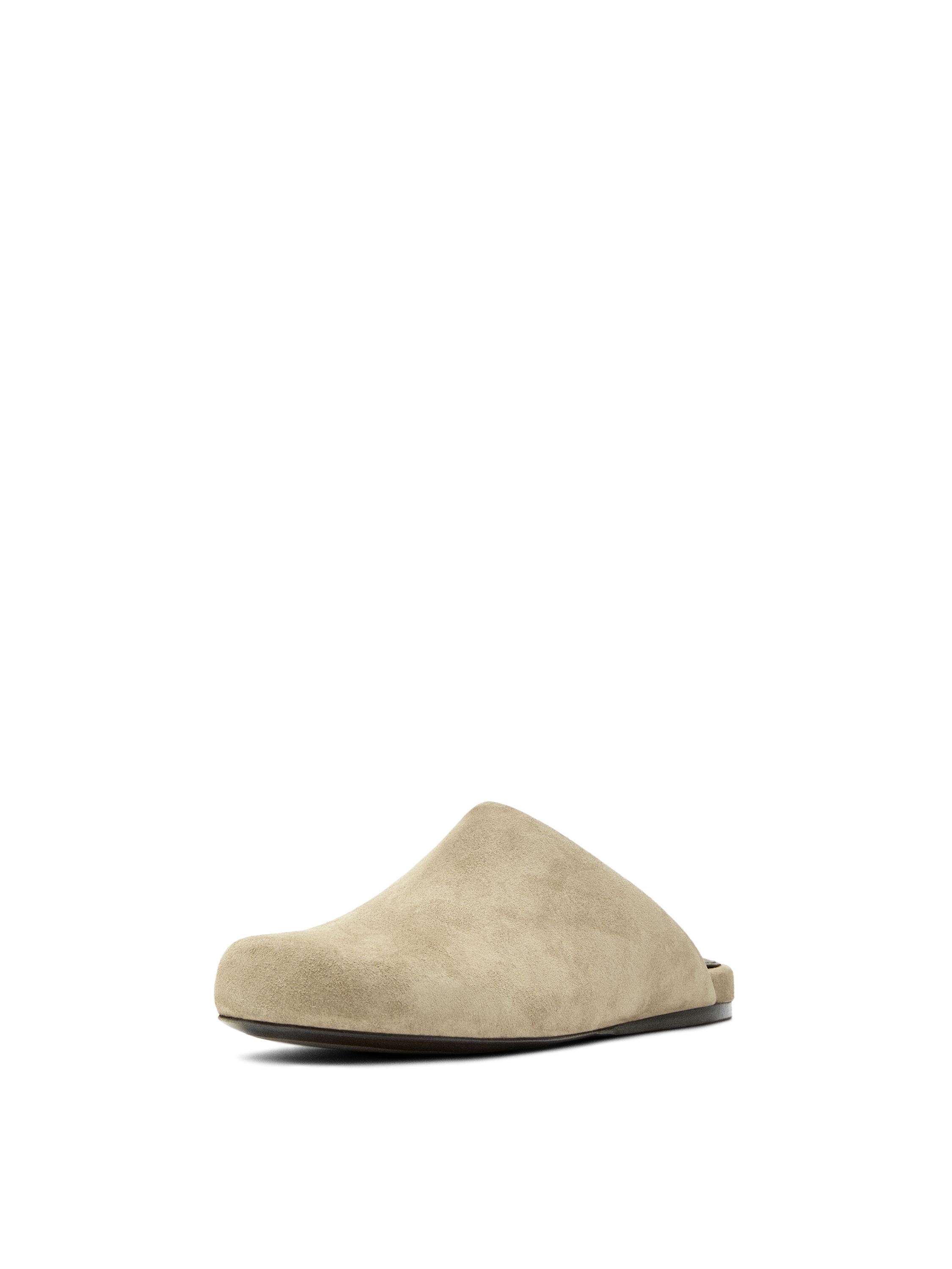 Split suede clogs — 1-118