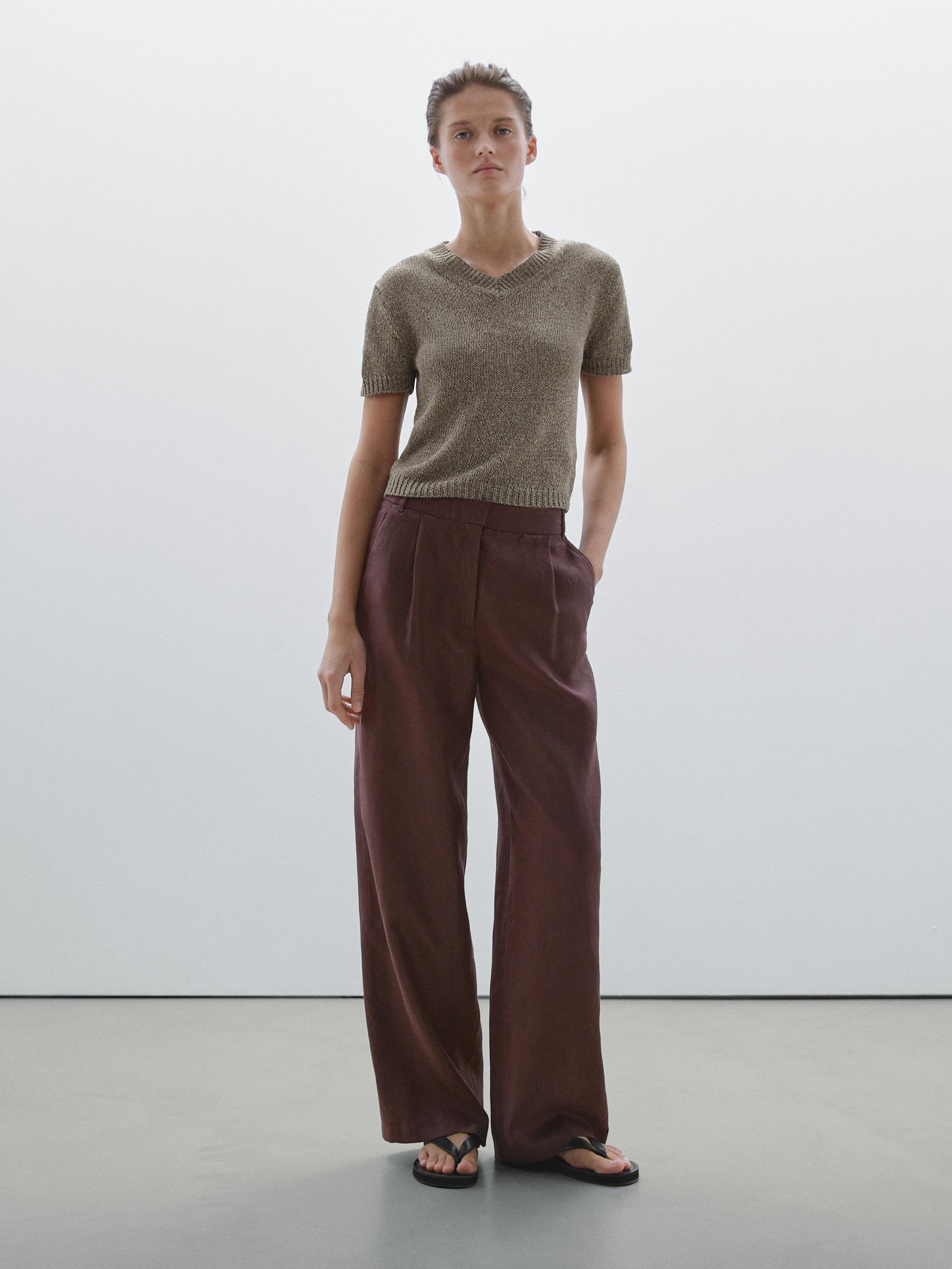 Pull en maille tissu fantaisie