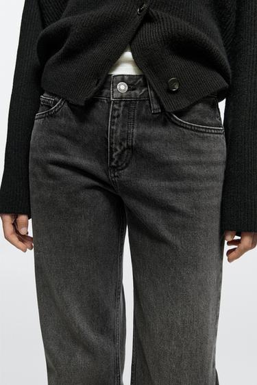 Low-rise straight-leg jeans — BLACK 8