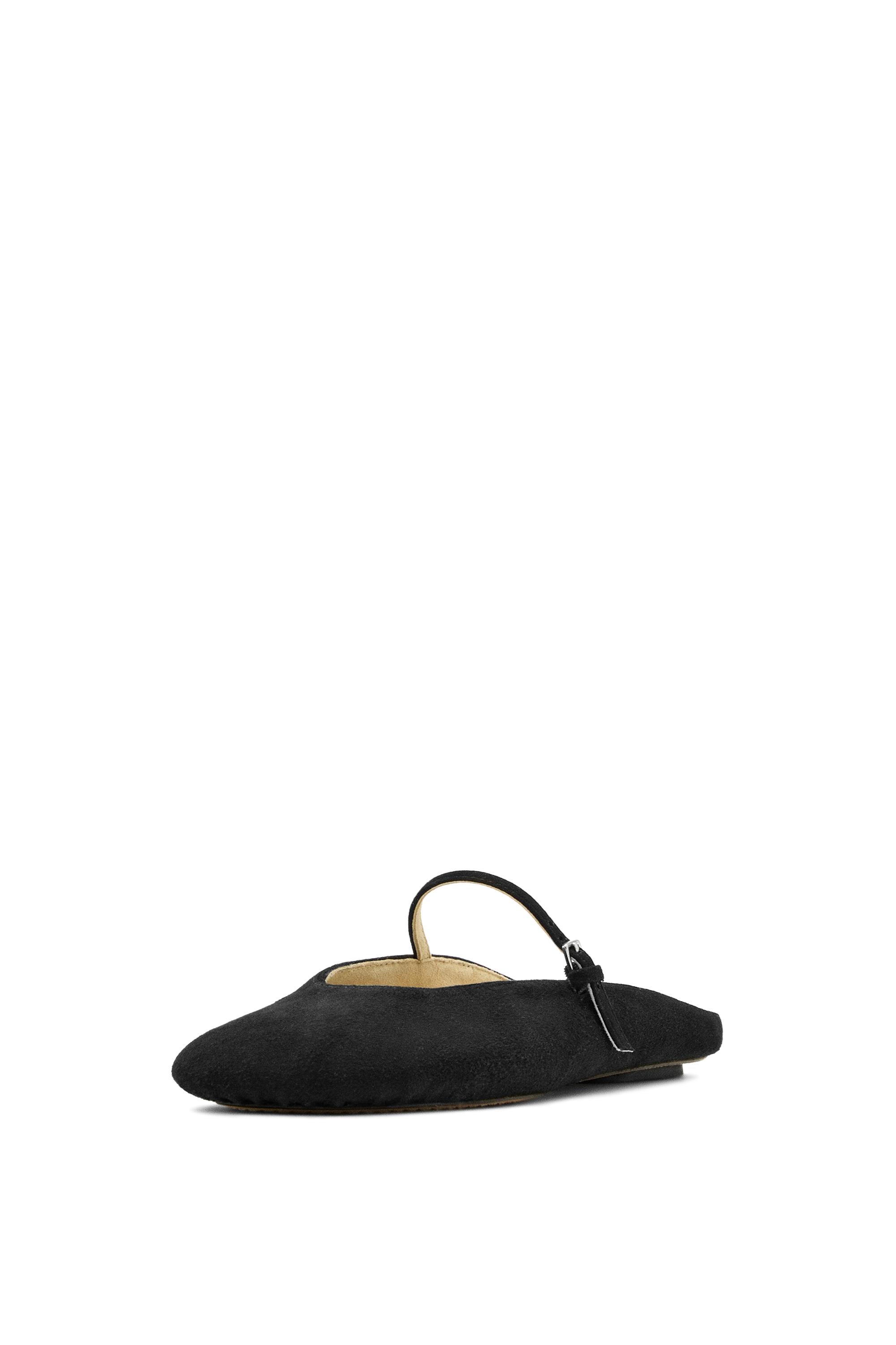 Soft leather mule ballet flats - Limited Edition — BLACK