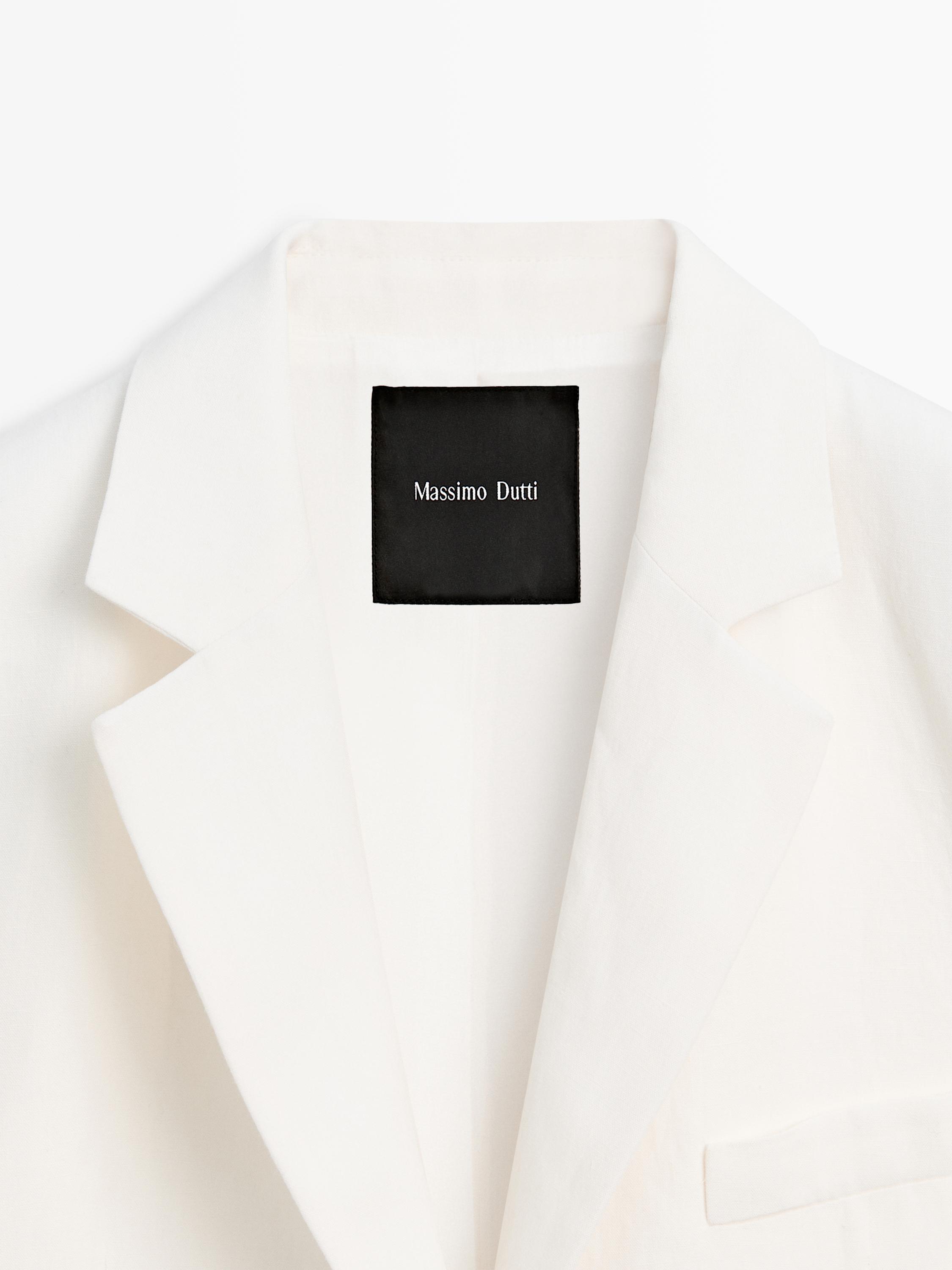 100% linen suit blazer — Off white