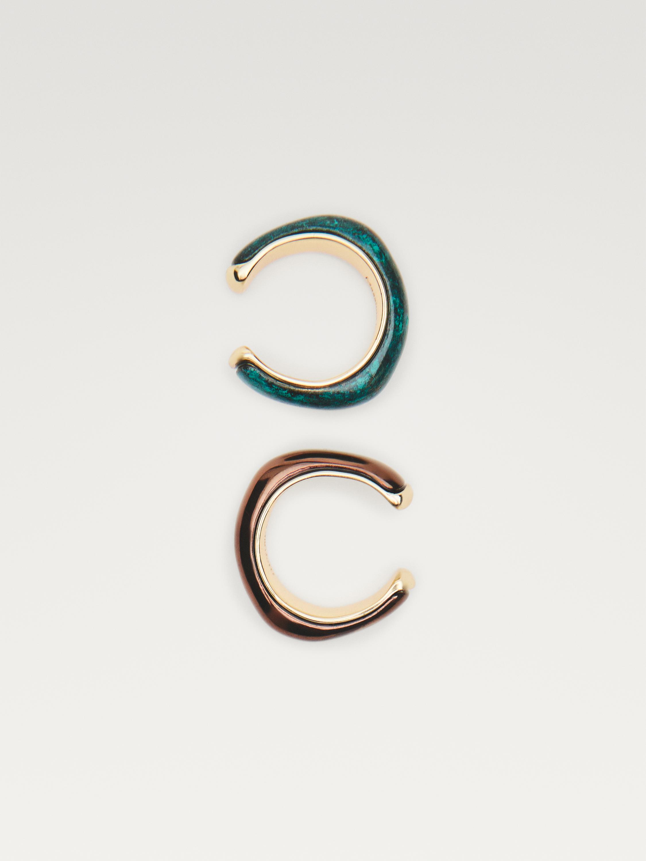 Emaliuotų žiedų rinkinys