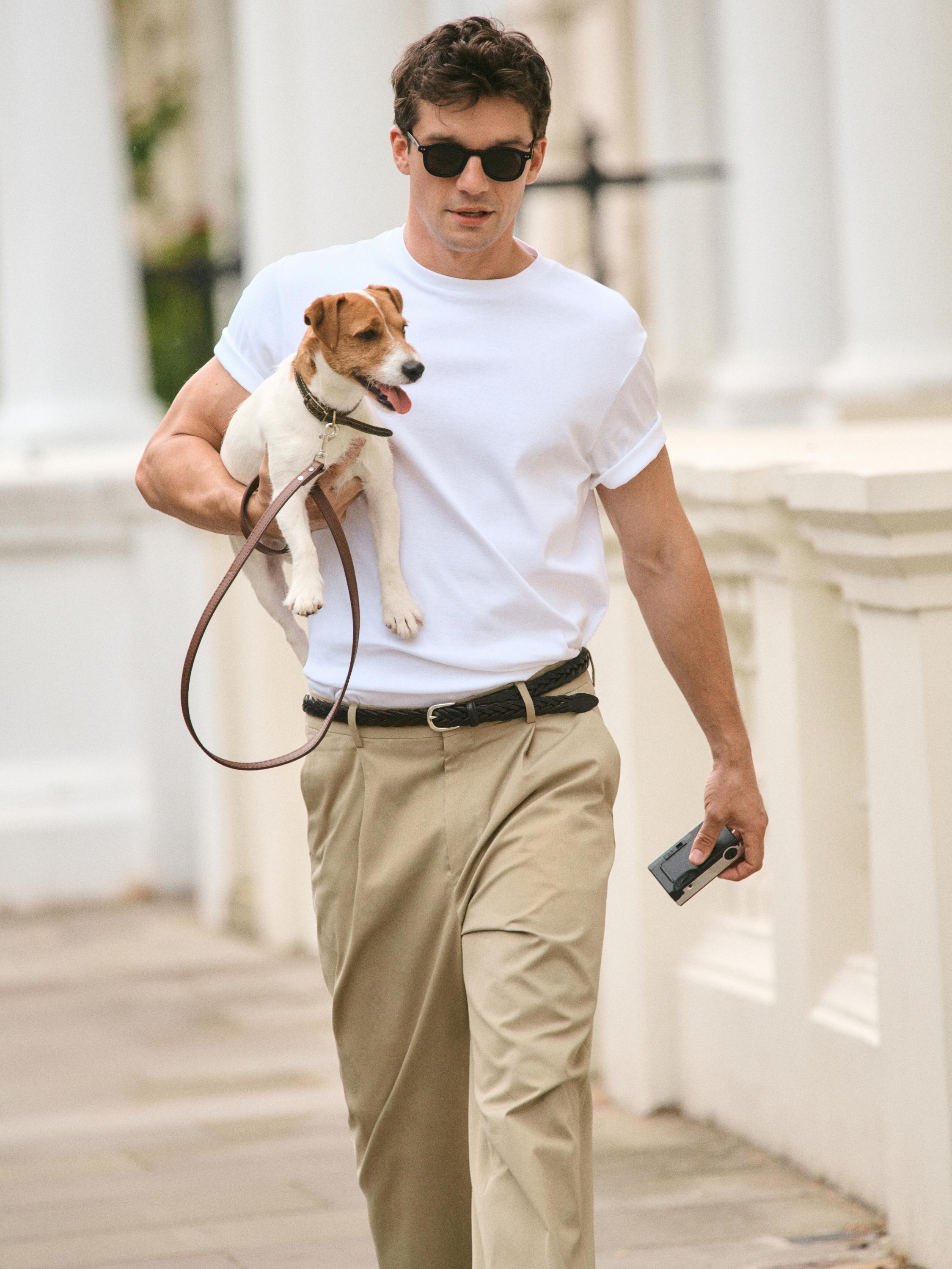 100% mercerised cotton T-shirt — WHITE
