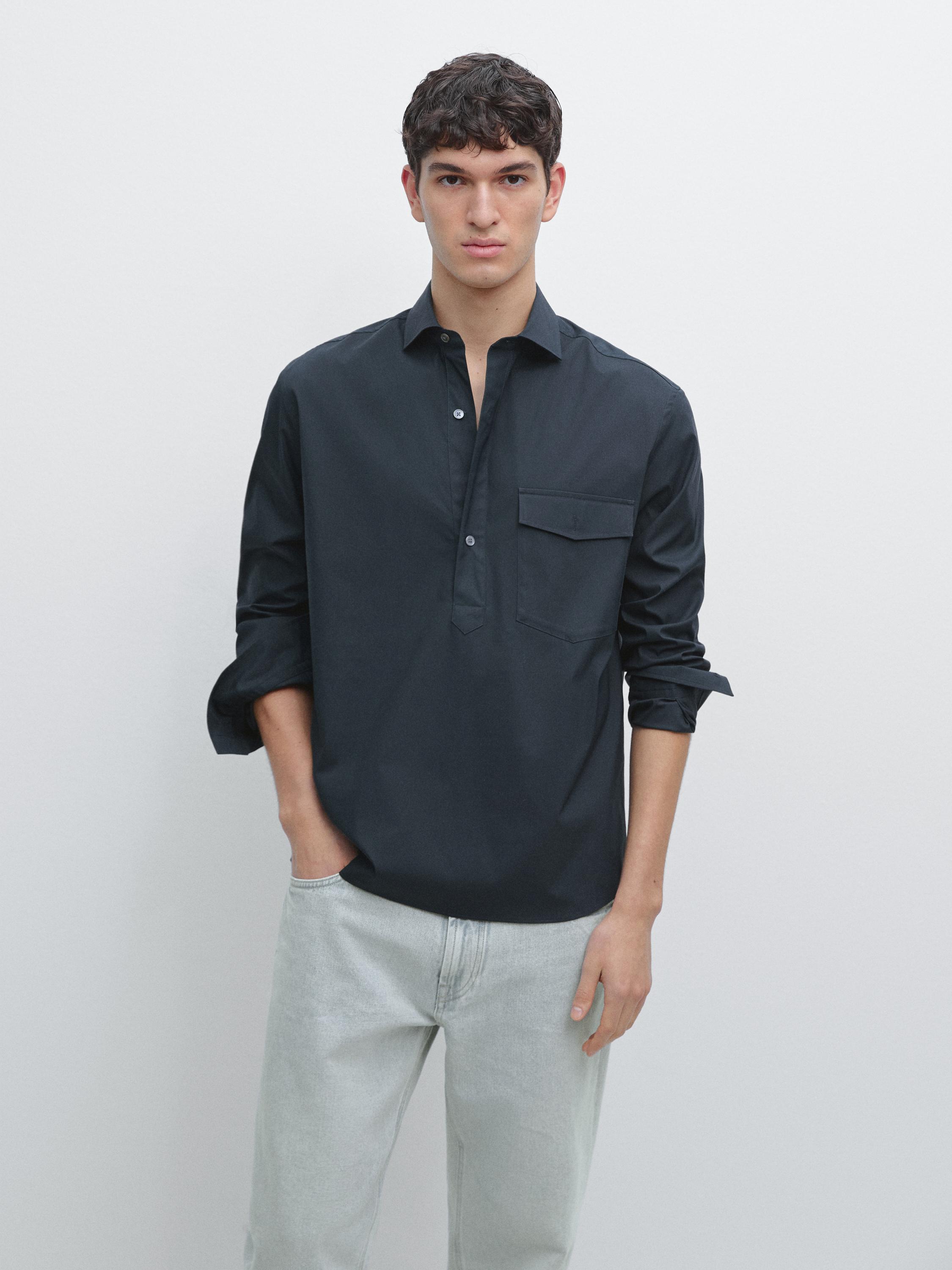 Regular fit stretch polo shirt