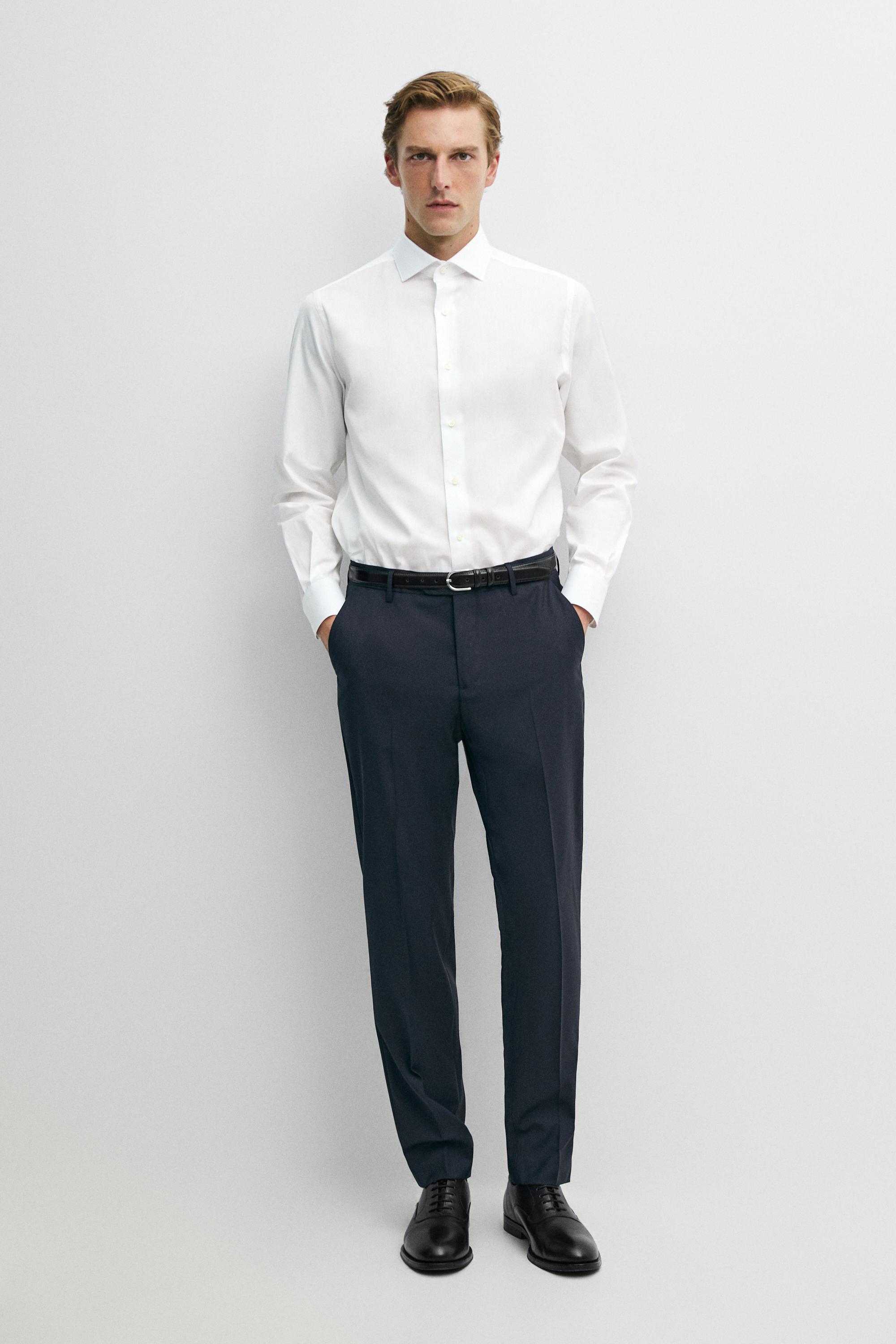 Slim fit 100% cotton shirt