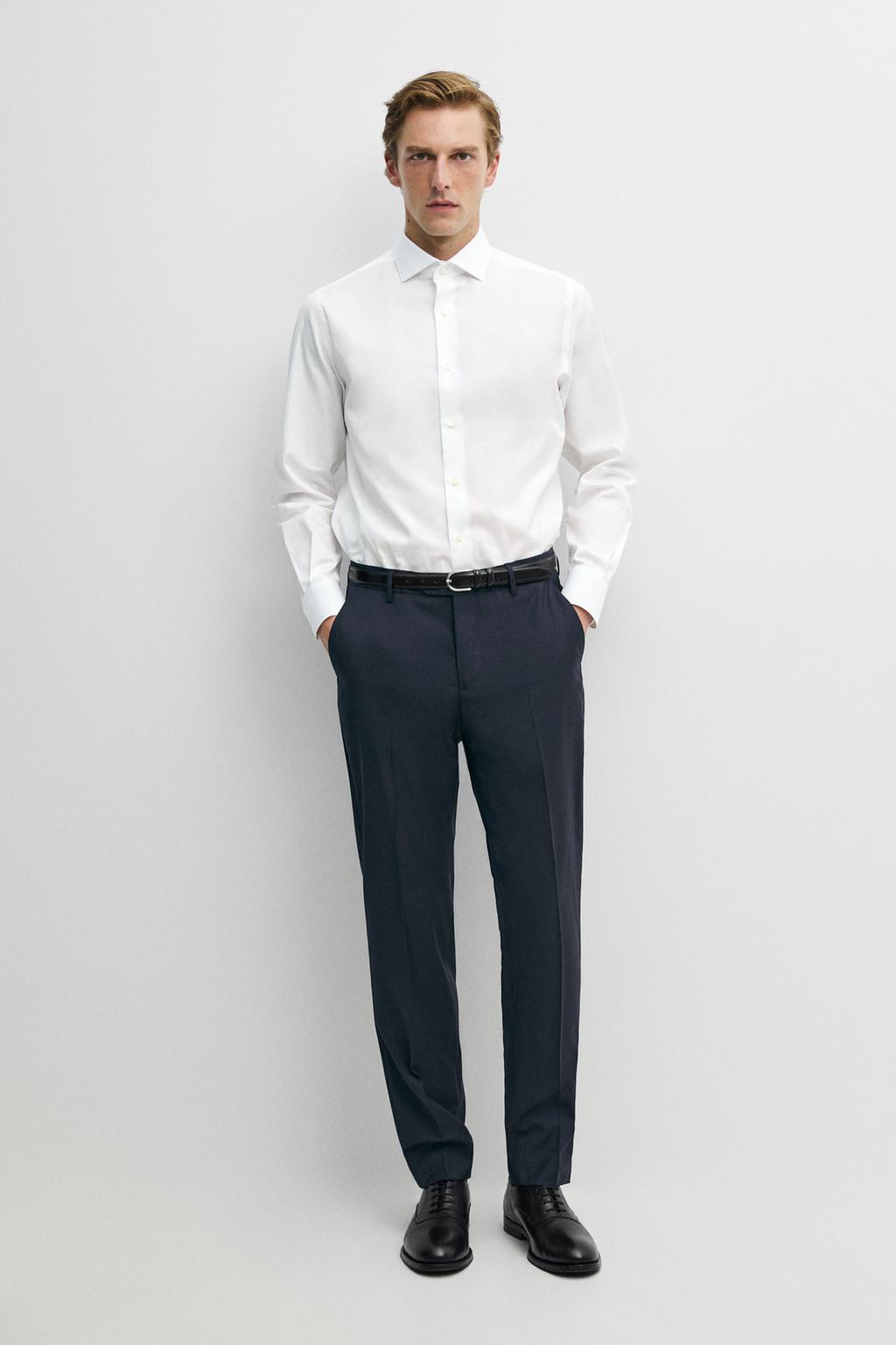 Slim fit 100% cotton shirt