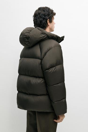 Oversize down jacket — DARK KHAKI 5