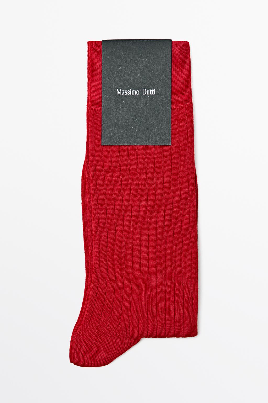 Massimo Dutti Ribbed knit socks