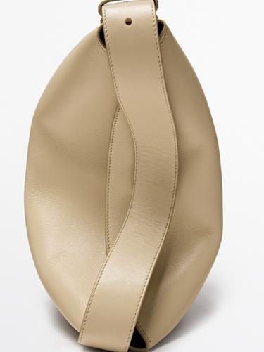 Small nappa leather shoulder bag — SAND 7