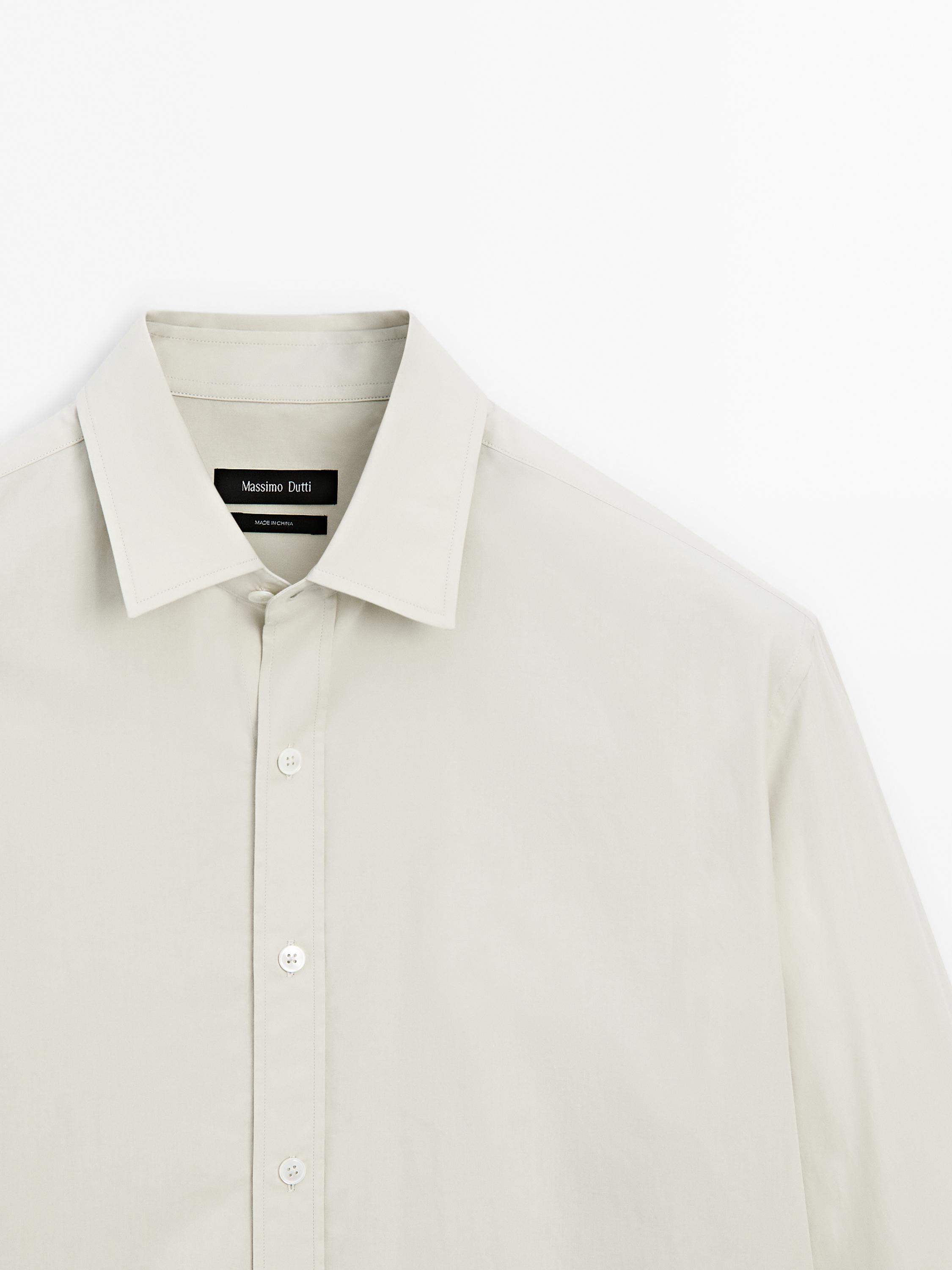 ★日本未入荷*Massimo Dutti*新作*コットンポプリンシャツ/DH★ ☆日本未入荷*Massimo Dutti*新作*コットンポプリンシャツ/DH