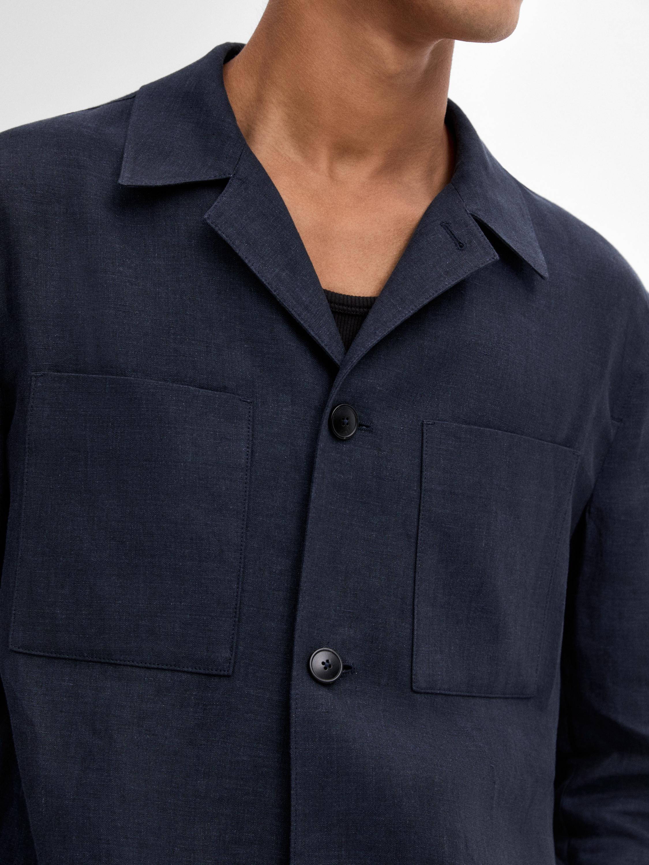 100% linen overshirt