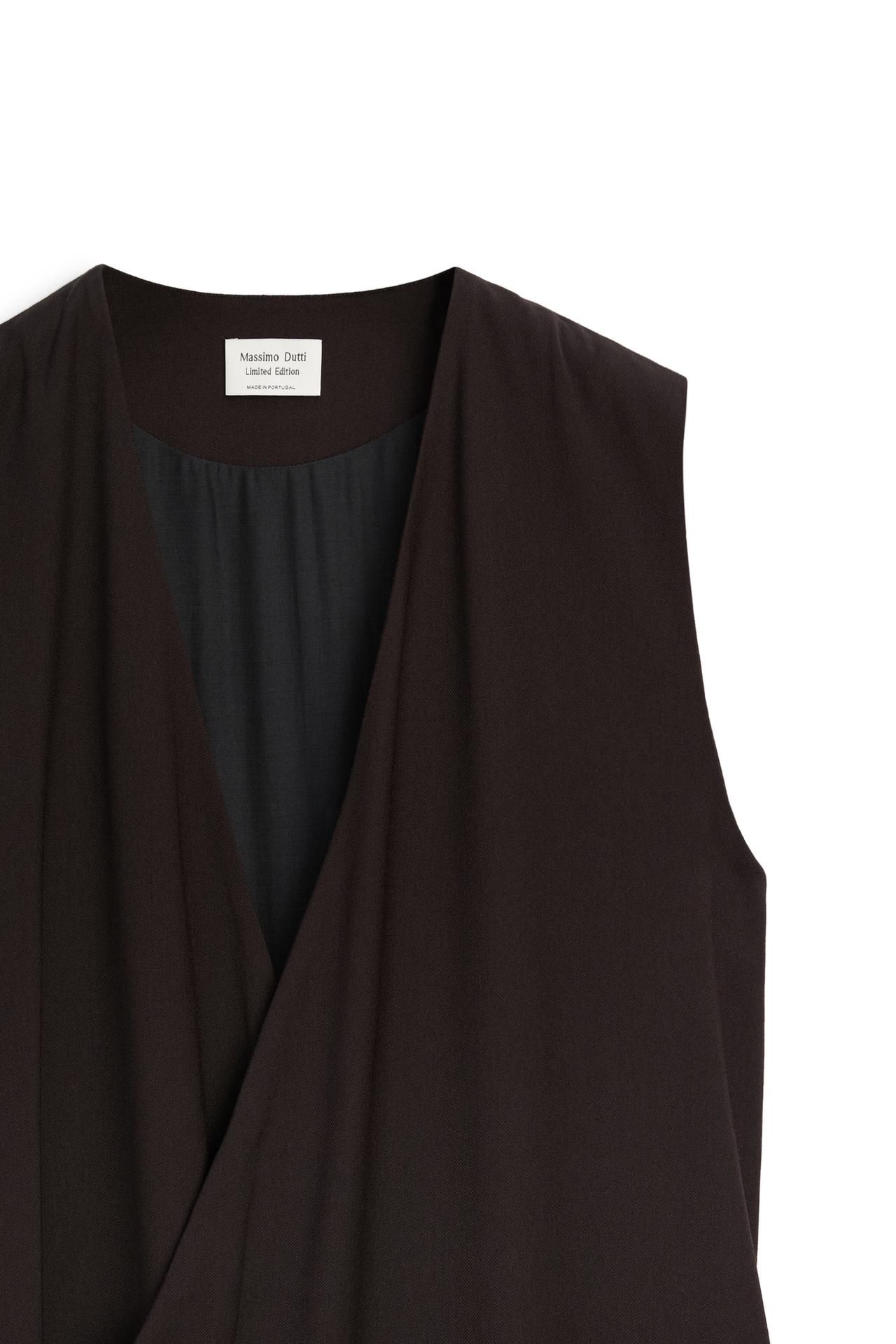 V-neck midi dress - LIMITED EDITION — BROWN