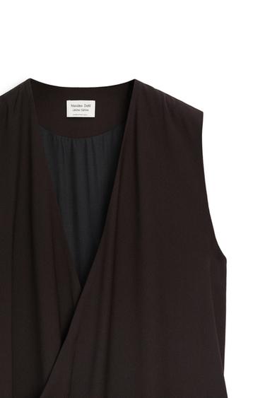 V-neck midi dress - LIMITED EDITION — BROWN 6