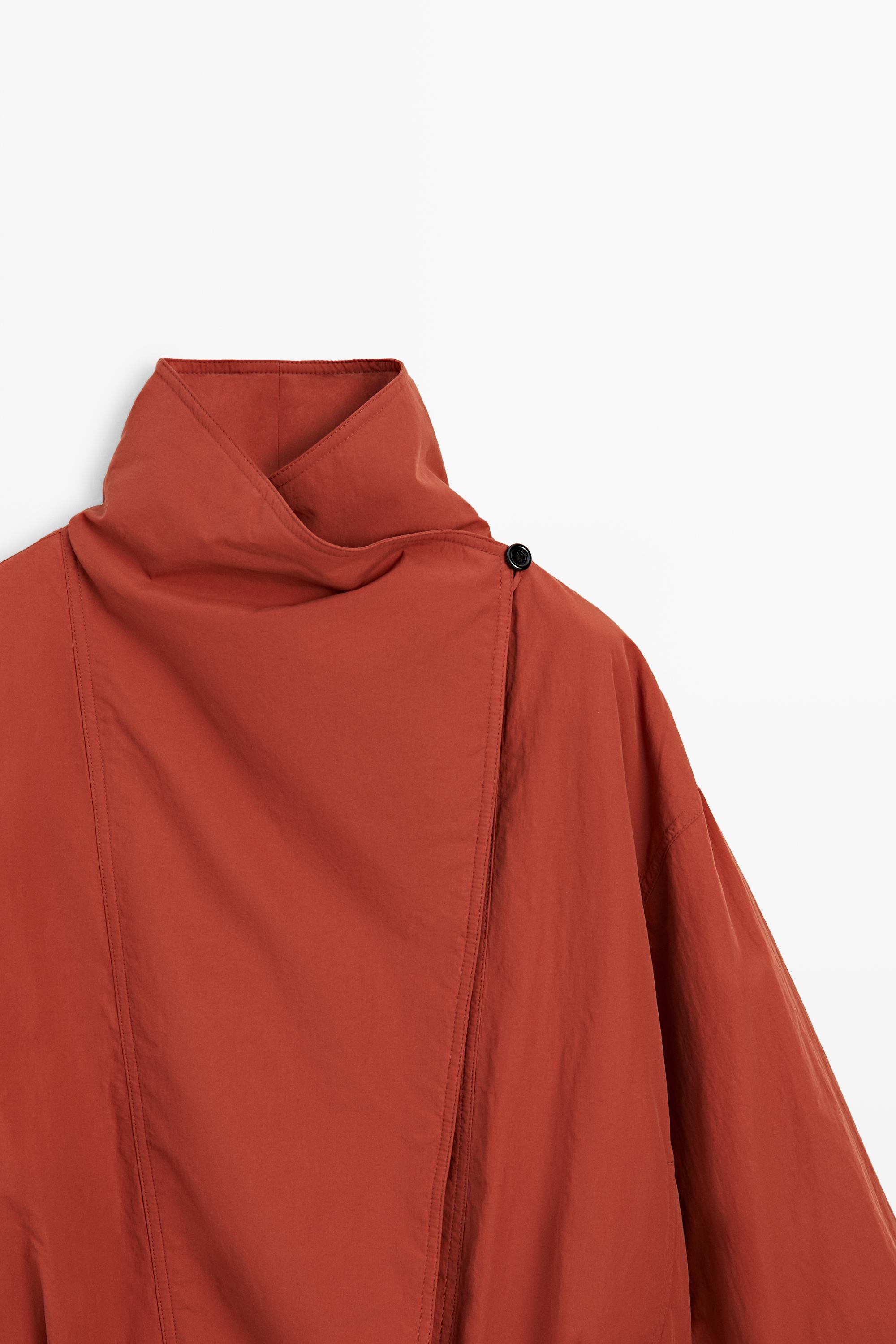 Quilted bomber jacket with side button — PINK