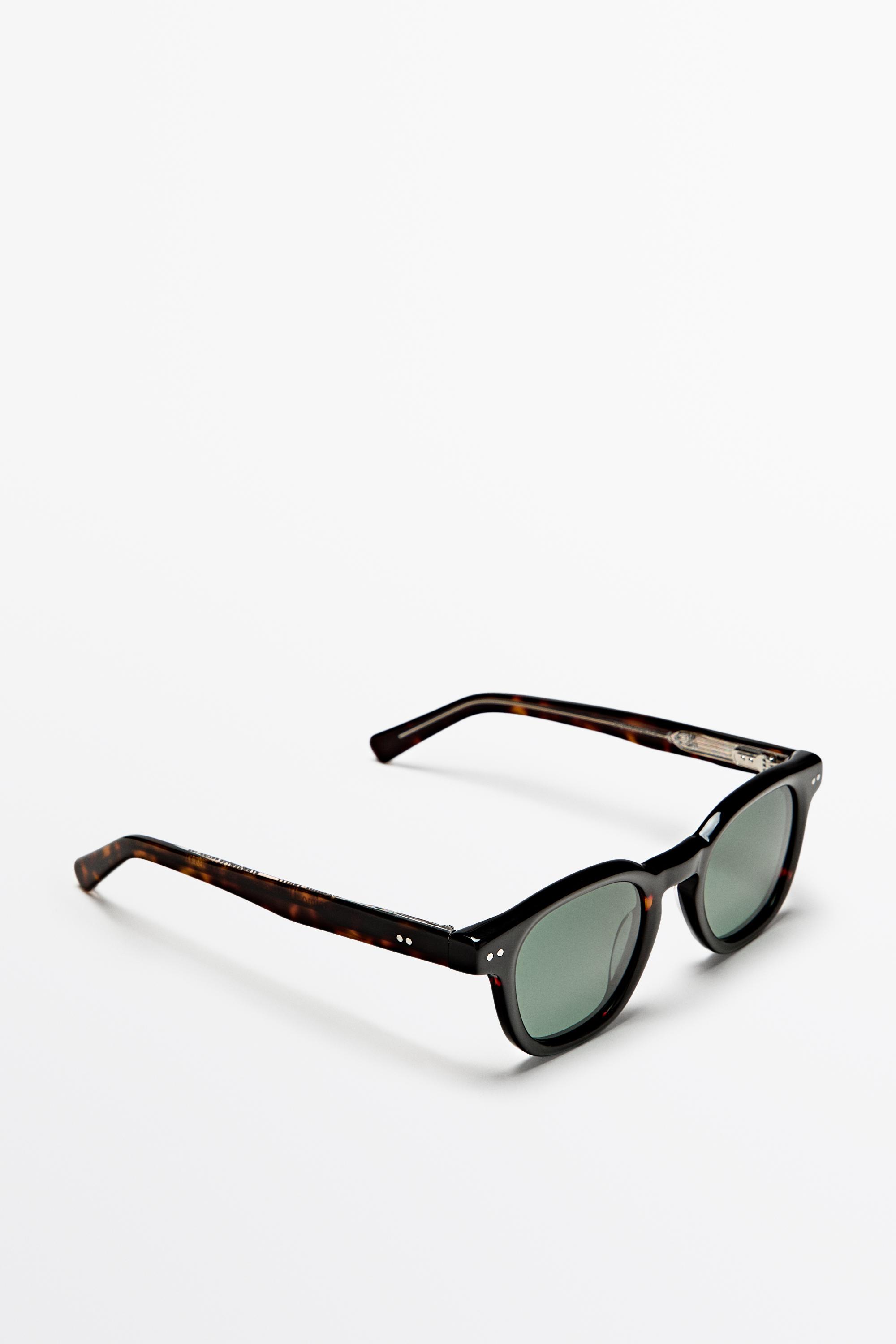 Round sunglasses — BROWN