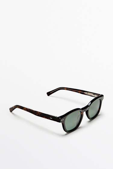 Round sunglasses — BROWN 2