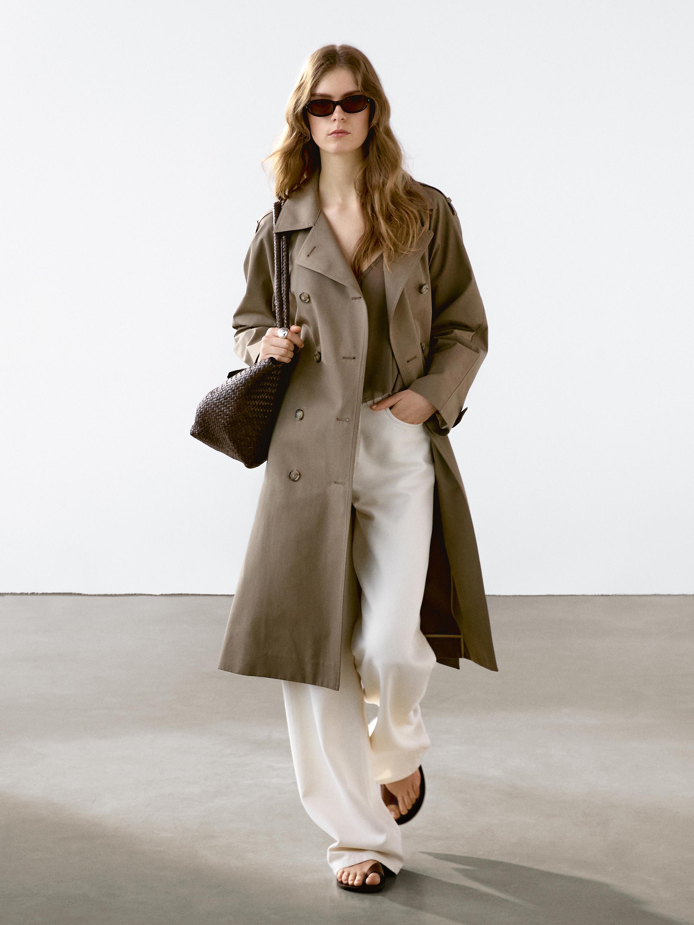 Classic water-repellent trench coat